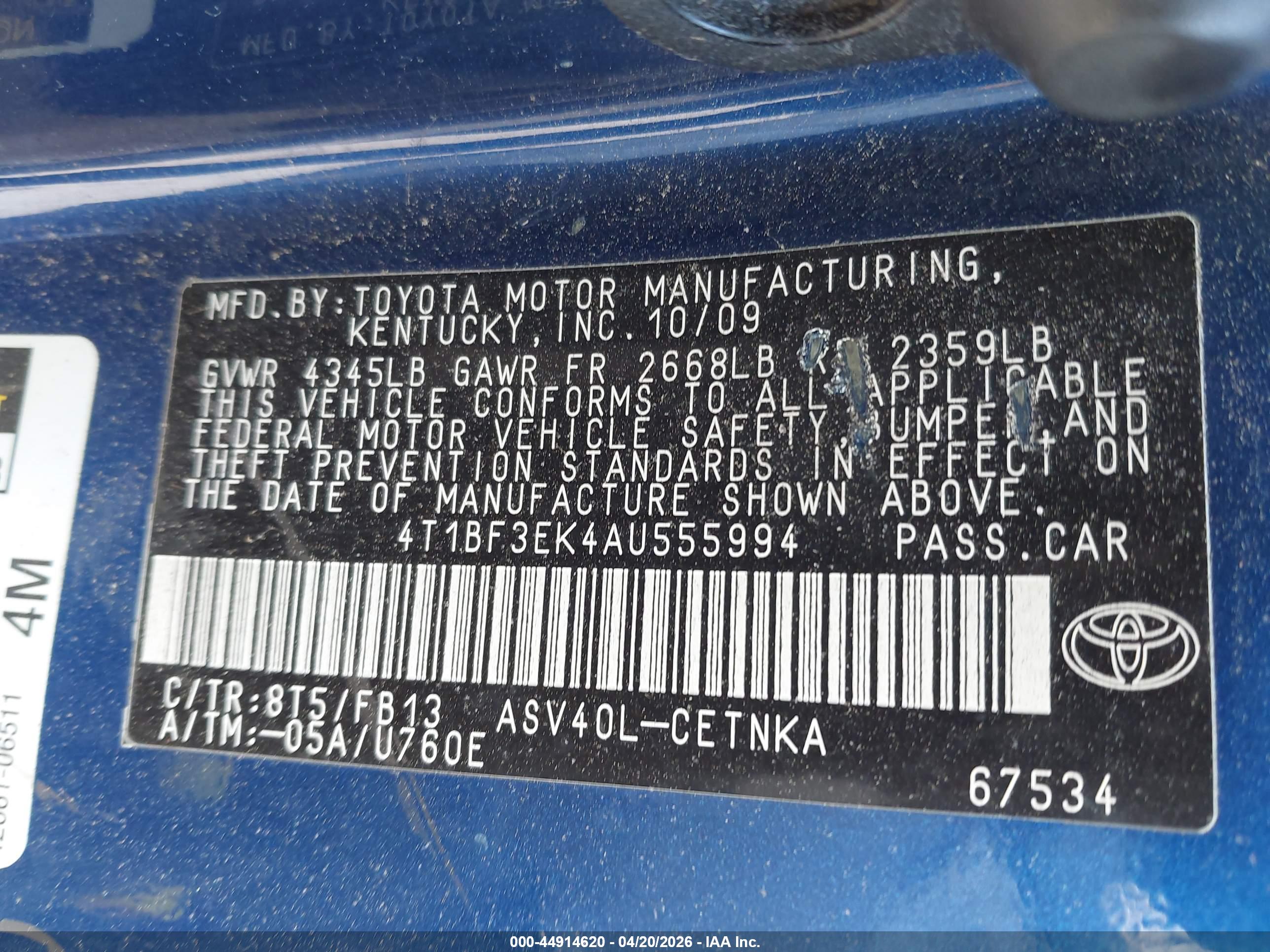 TOYOTA CAMRY image 9