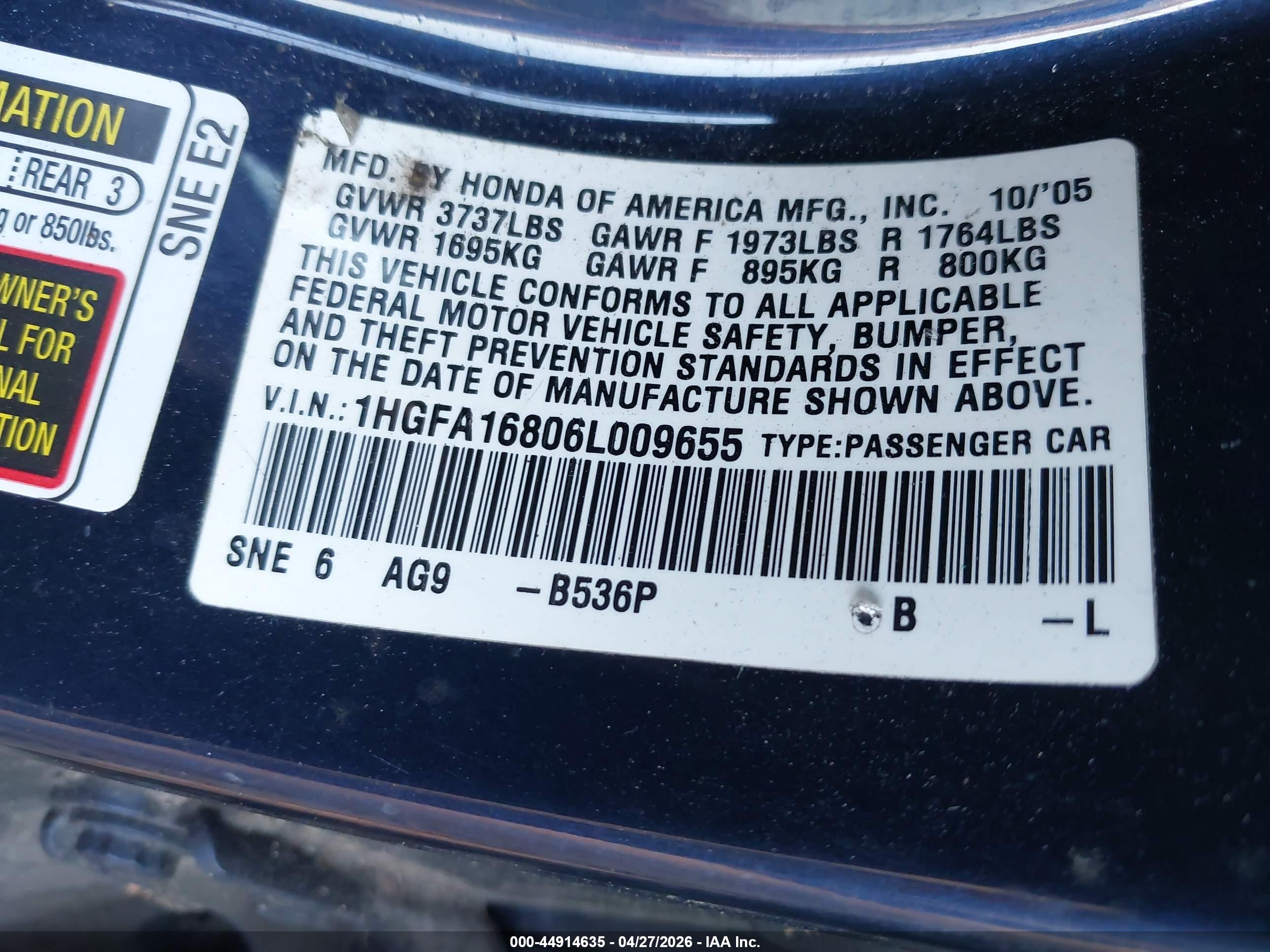 HONDA CIVIC image 9