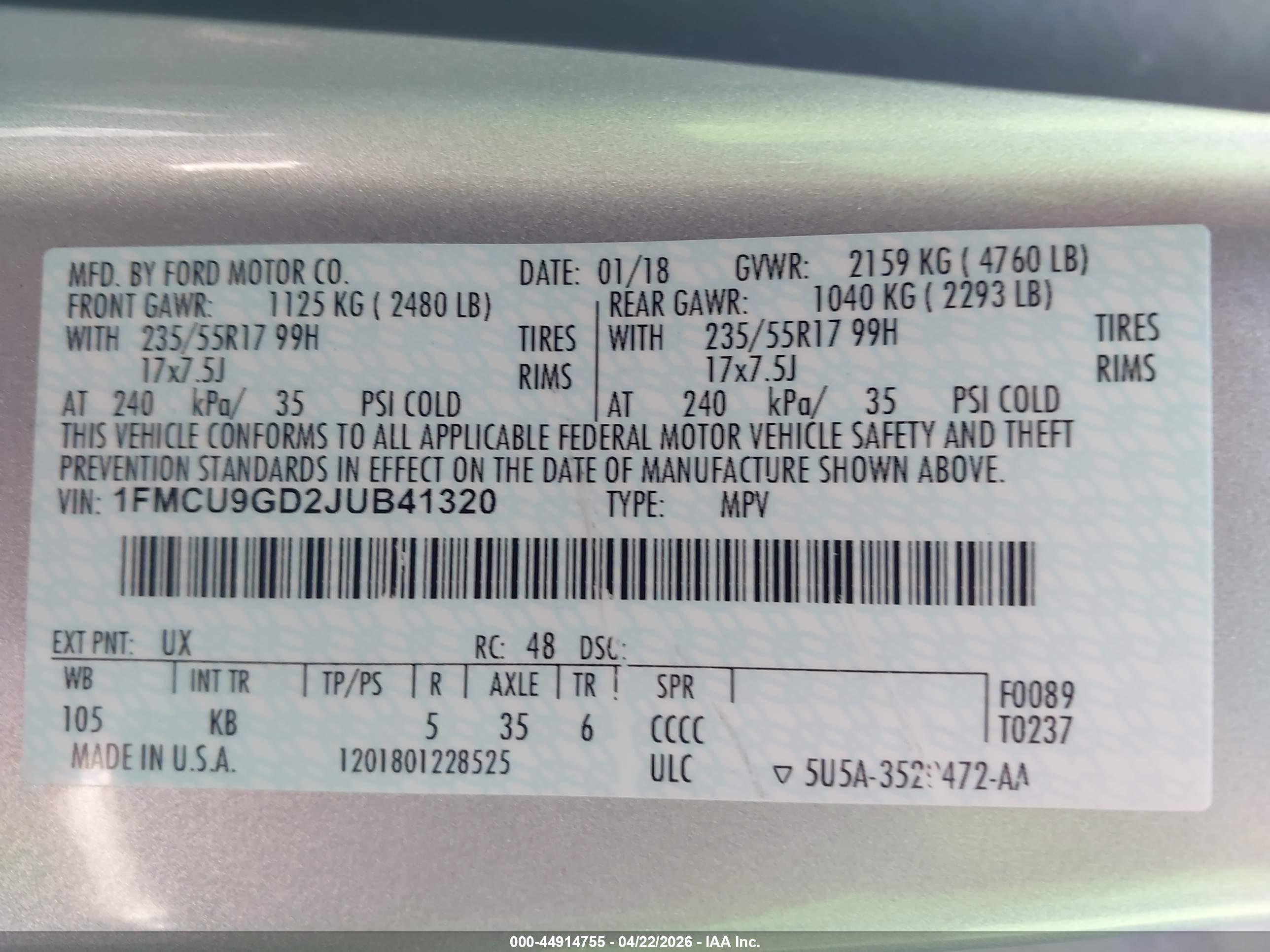 FORD ESCAPE image 9