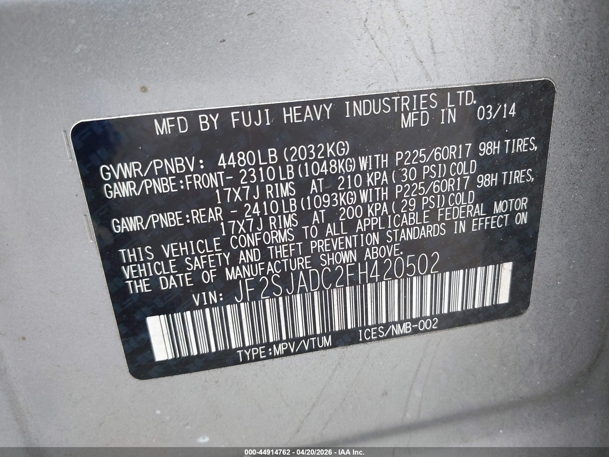 SUBARU FORESTER image 9