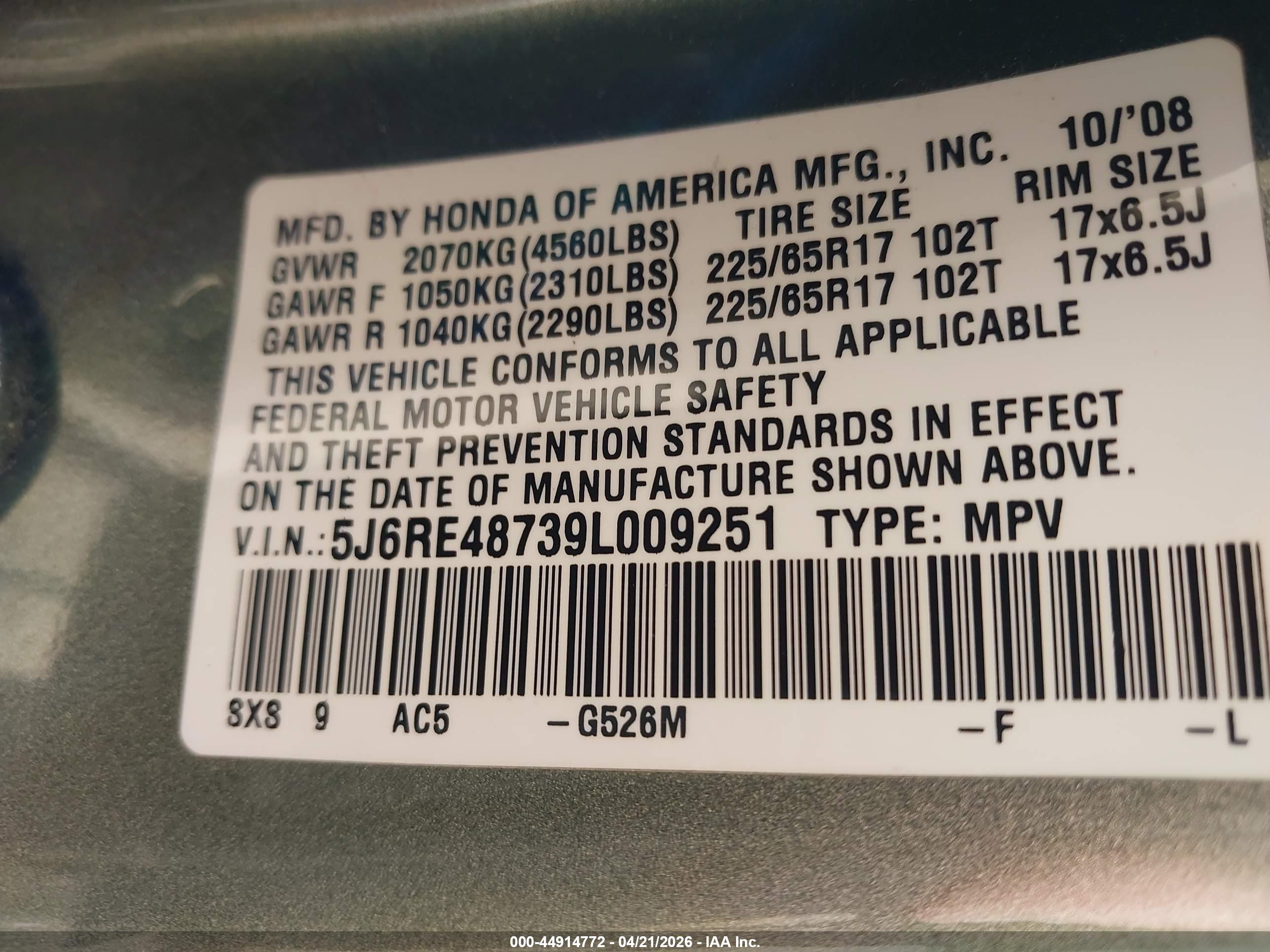HONDA CR-V image 9