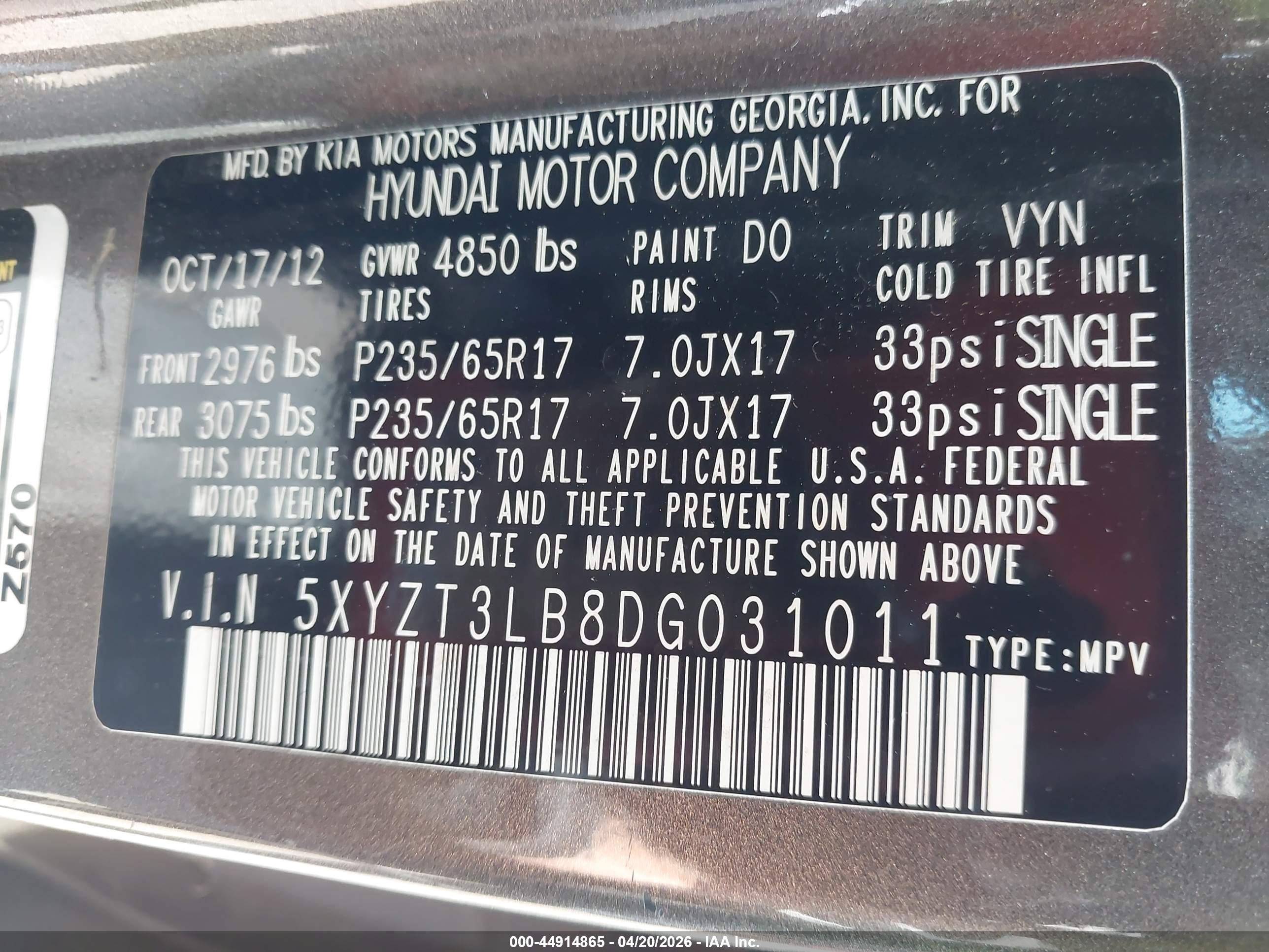 HYUNDAI SANTA image 9