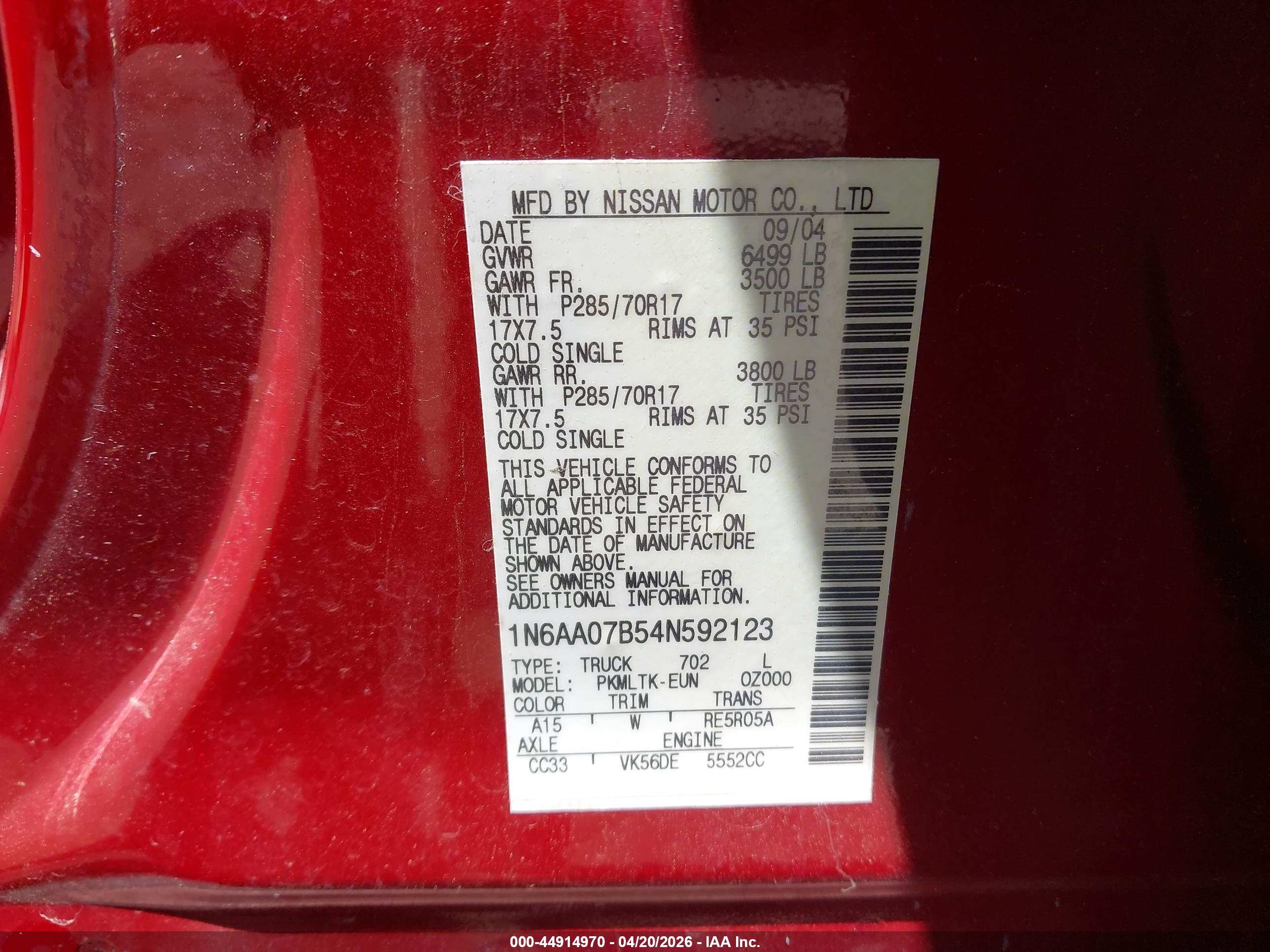 NISSAN TITAN image 9
