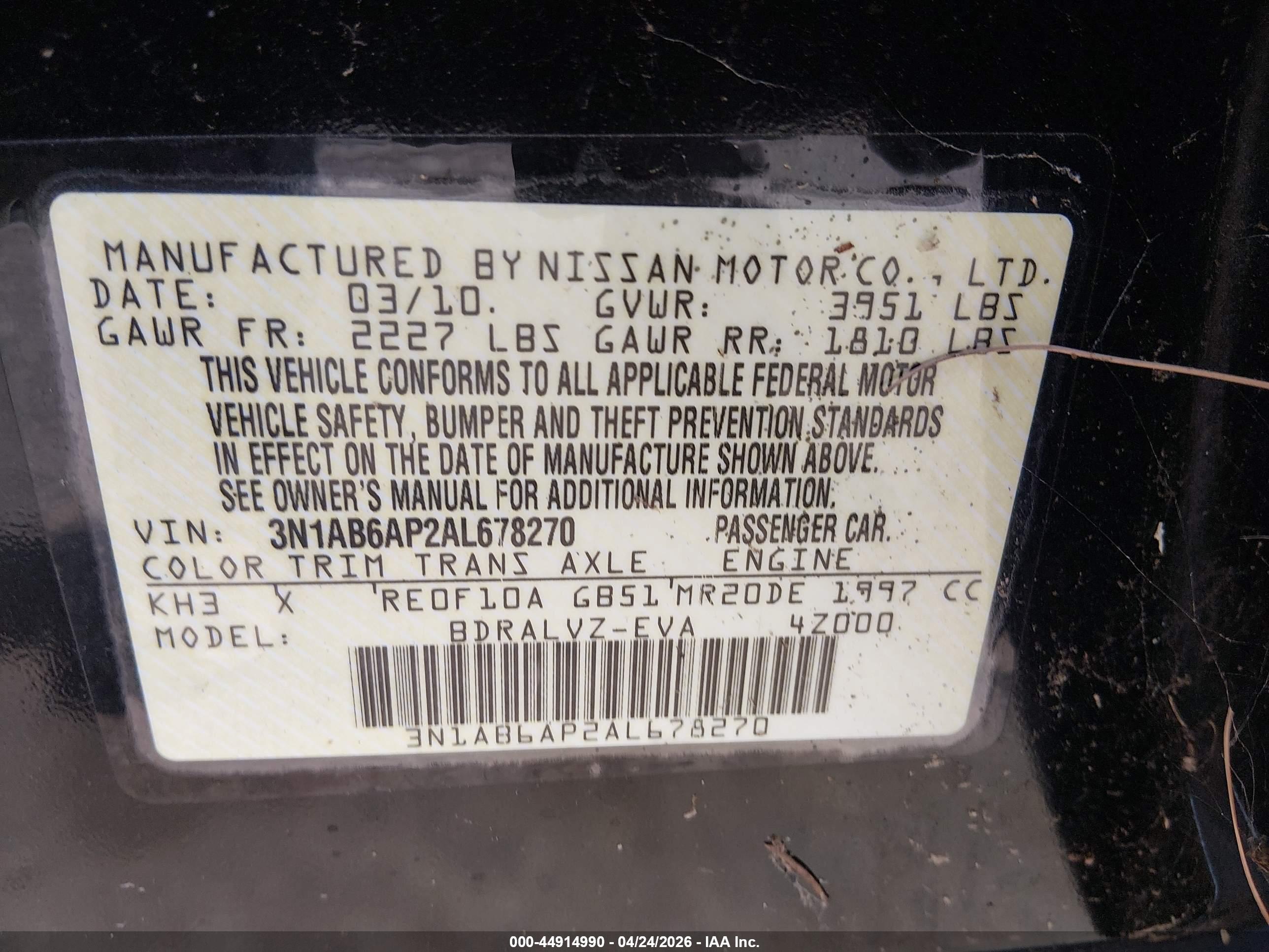 NISSAN SENTRA image 9