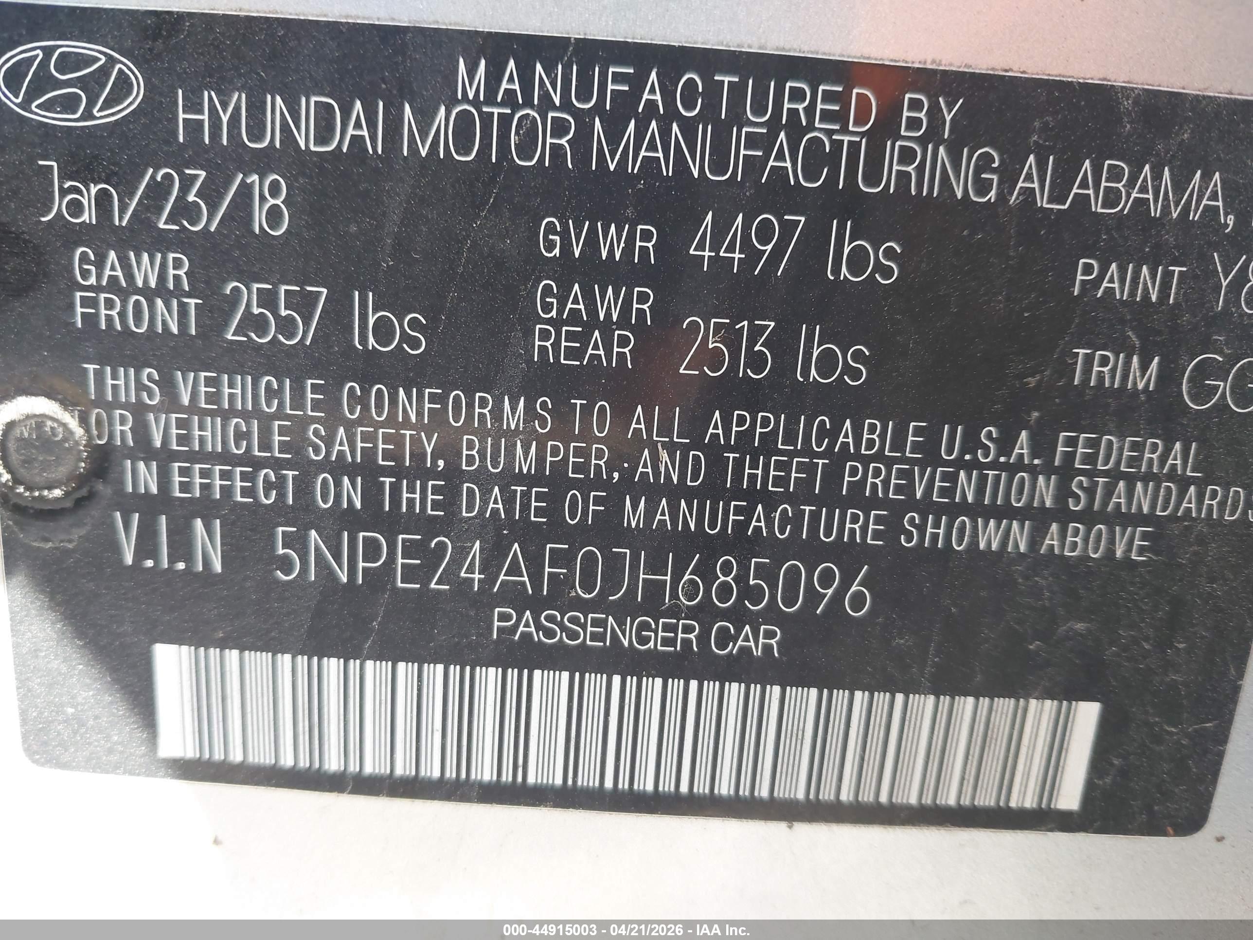 HYUNDAI SONATA image 9