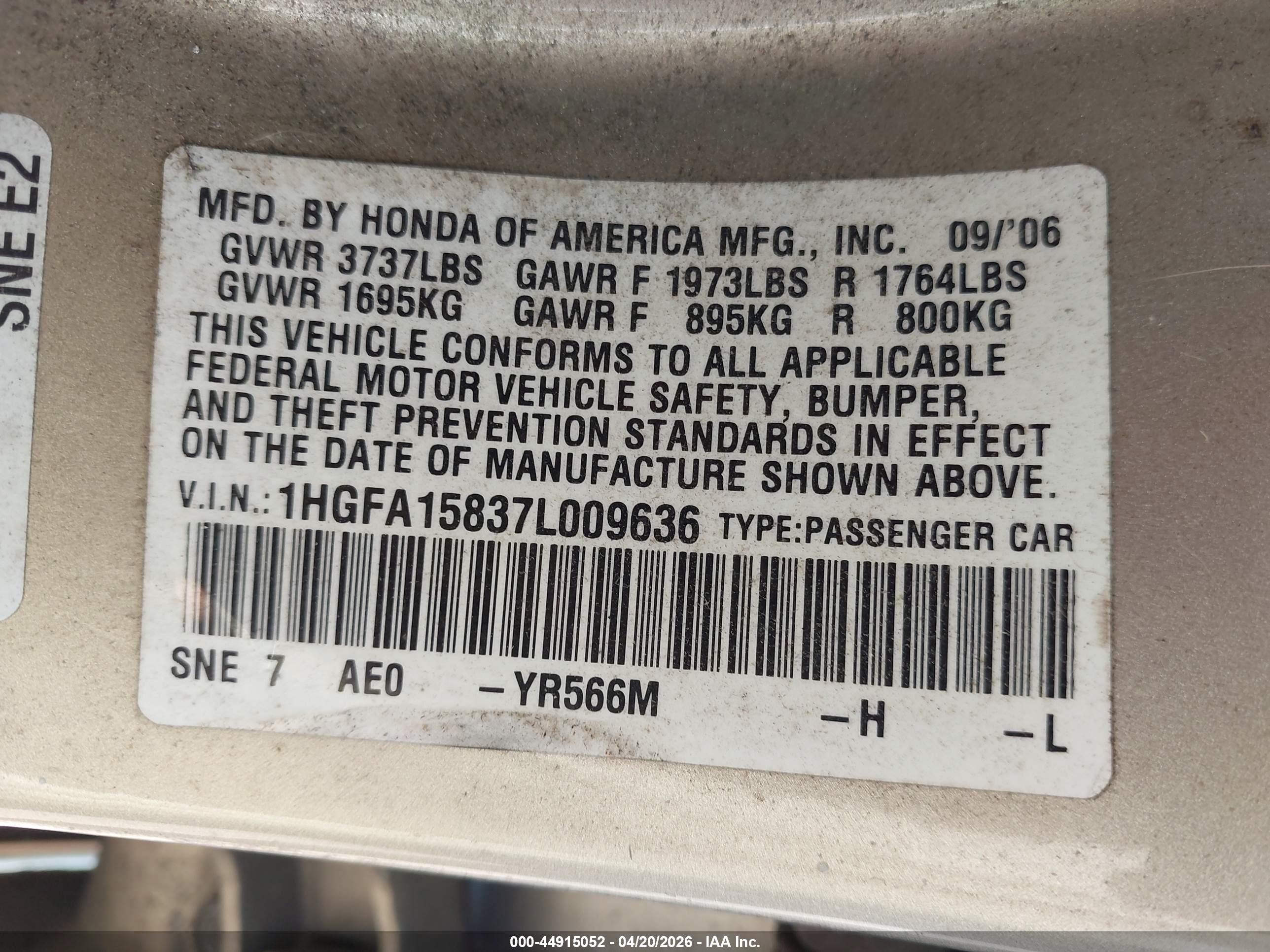 HONDA CIVIC image 9
