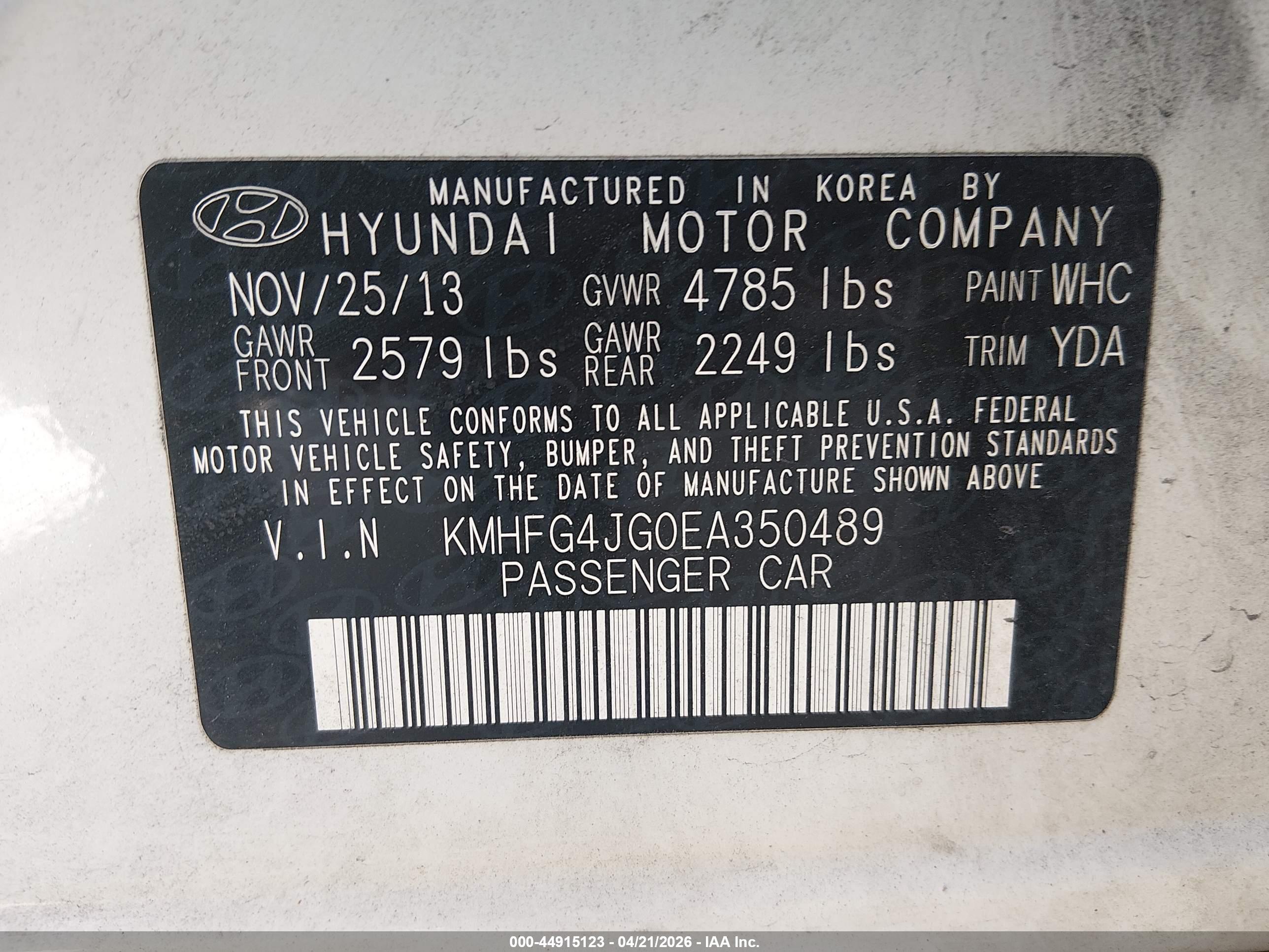 HYUNDAI AZERA image 9