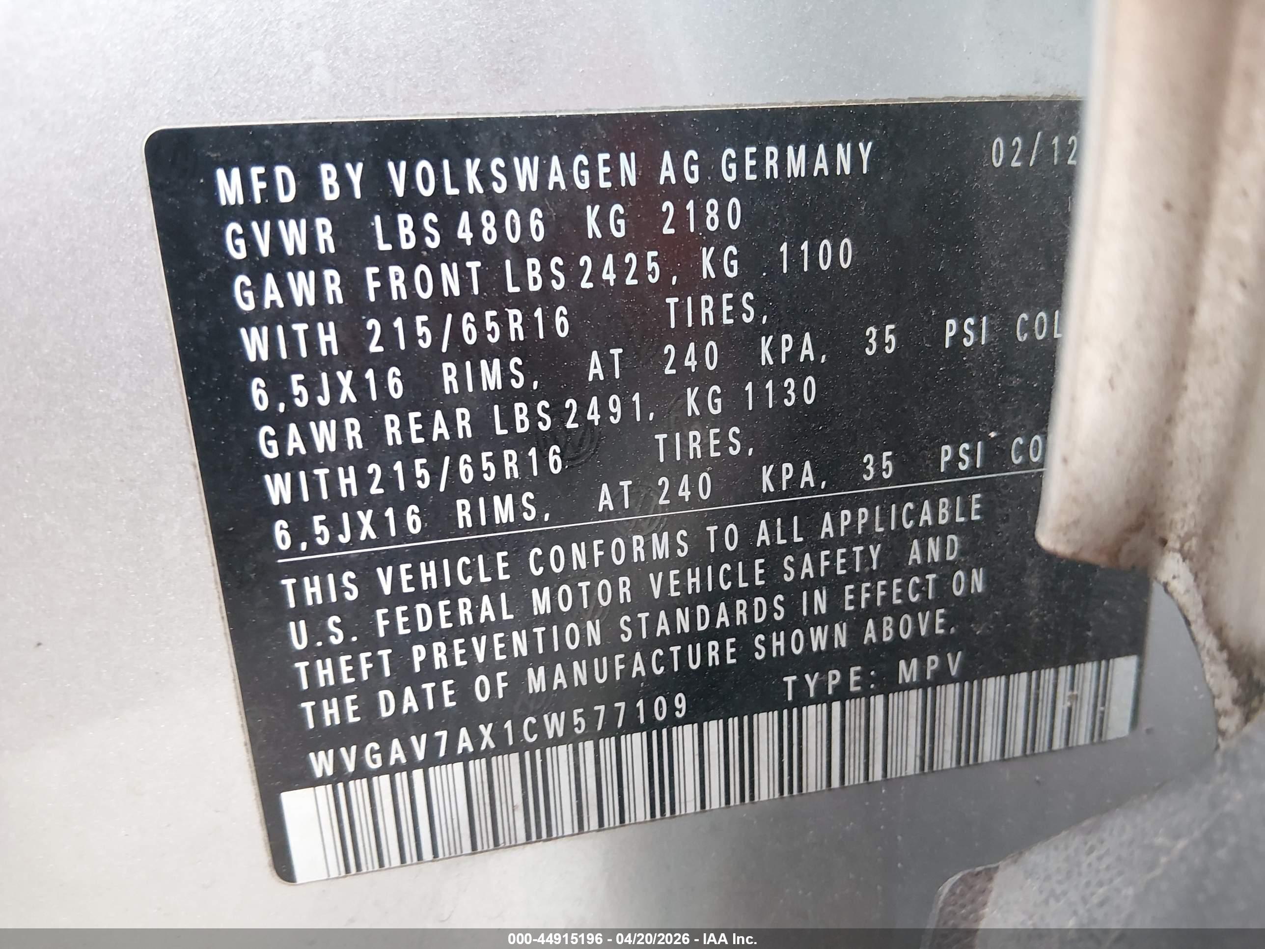 VOLKSWAGEN TIGUAN image 9