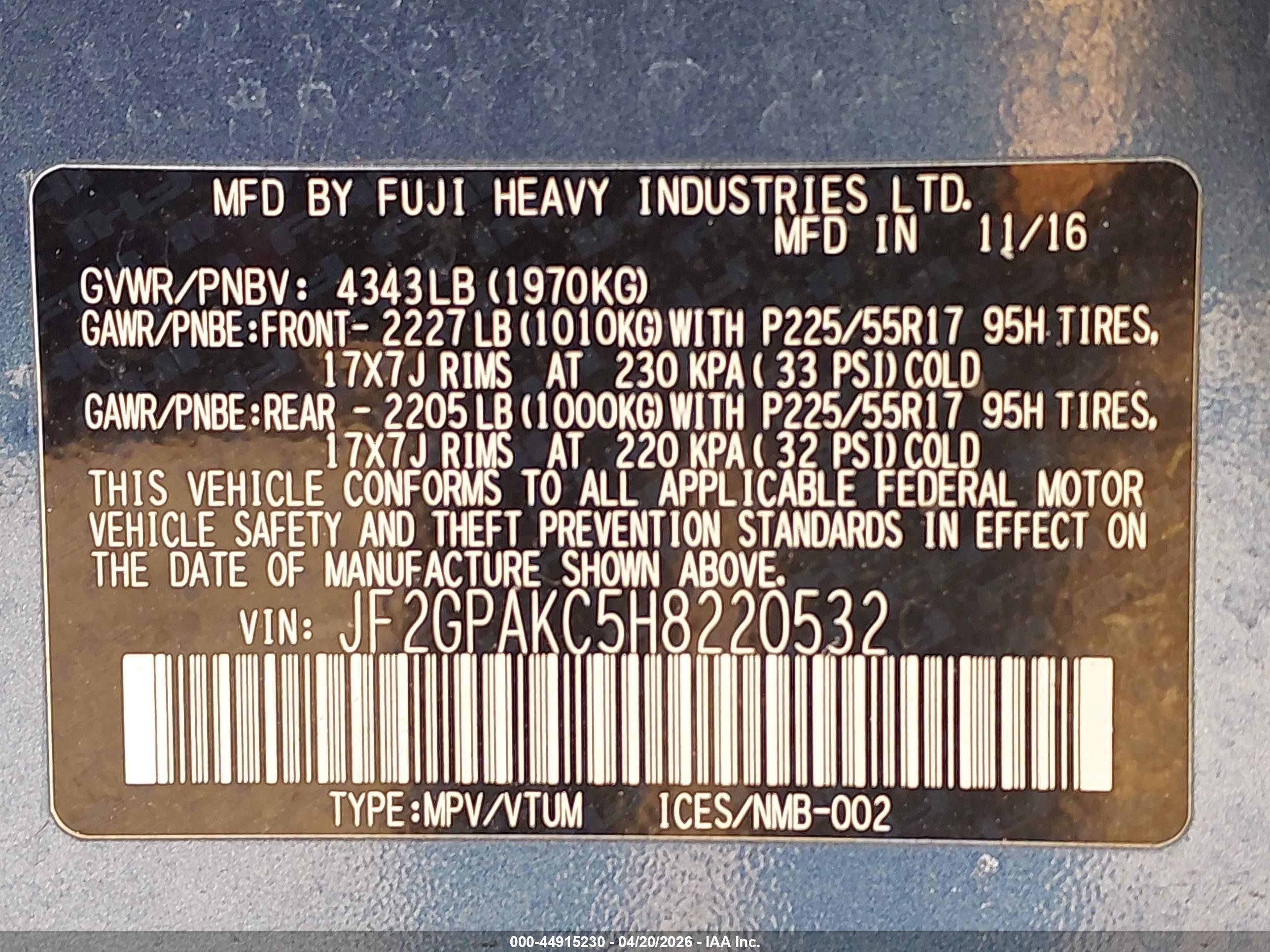 SUBARU CROSSTREK image 9