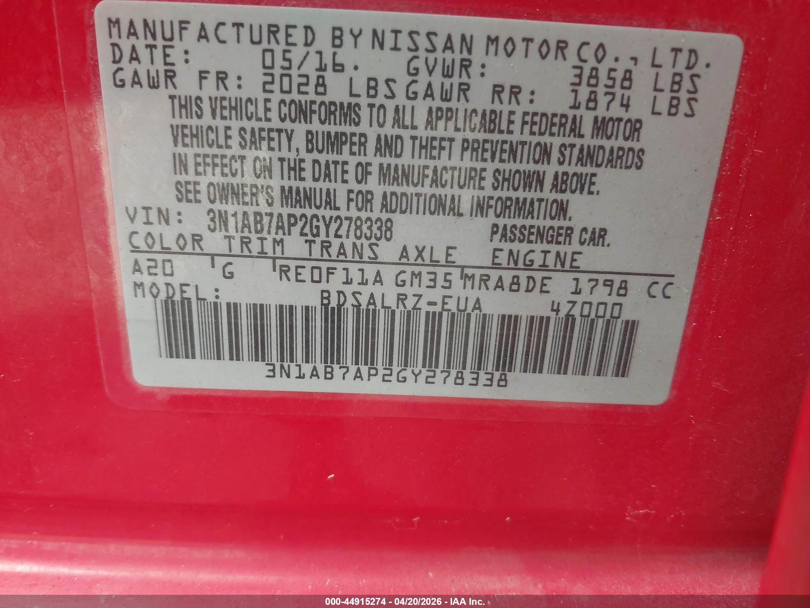 NISSAN SENTRA image 9
