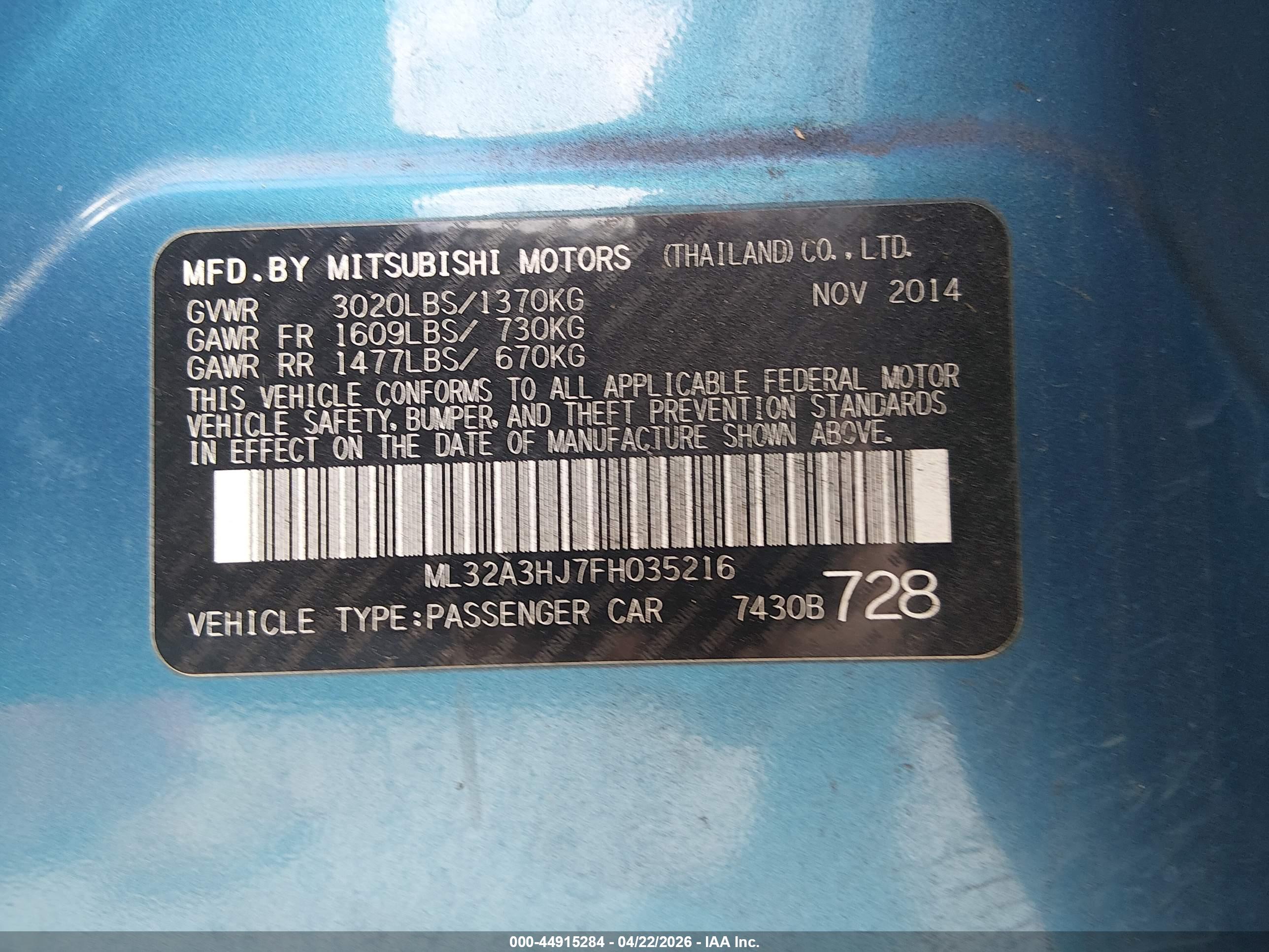 MITSUBISHI MIRAGE image 9