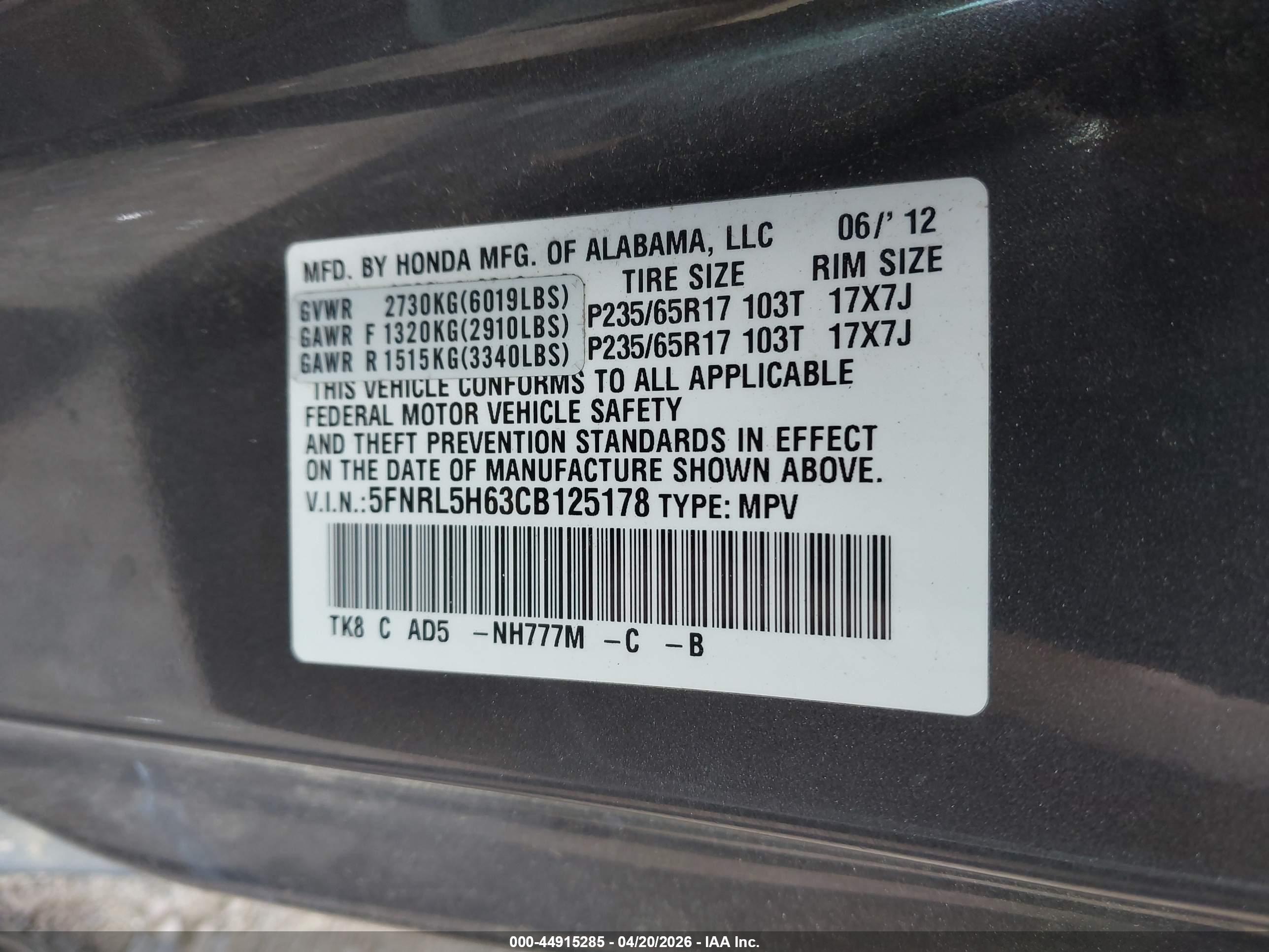 HONDA ODYSSEY image 9