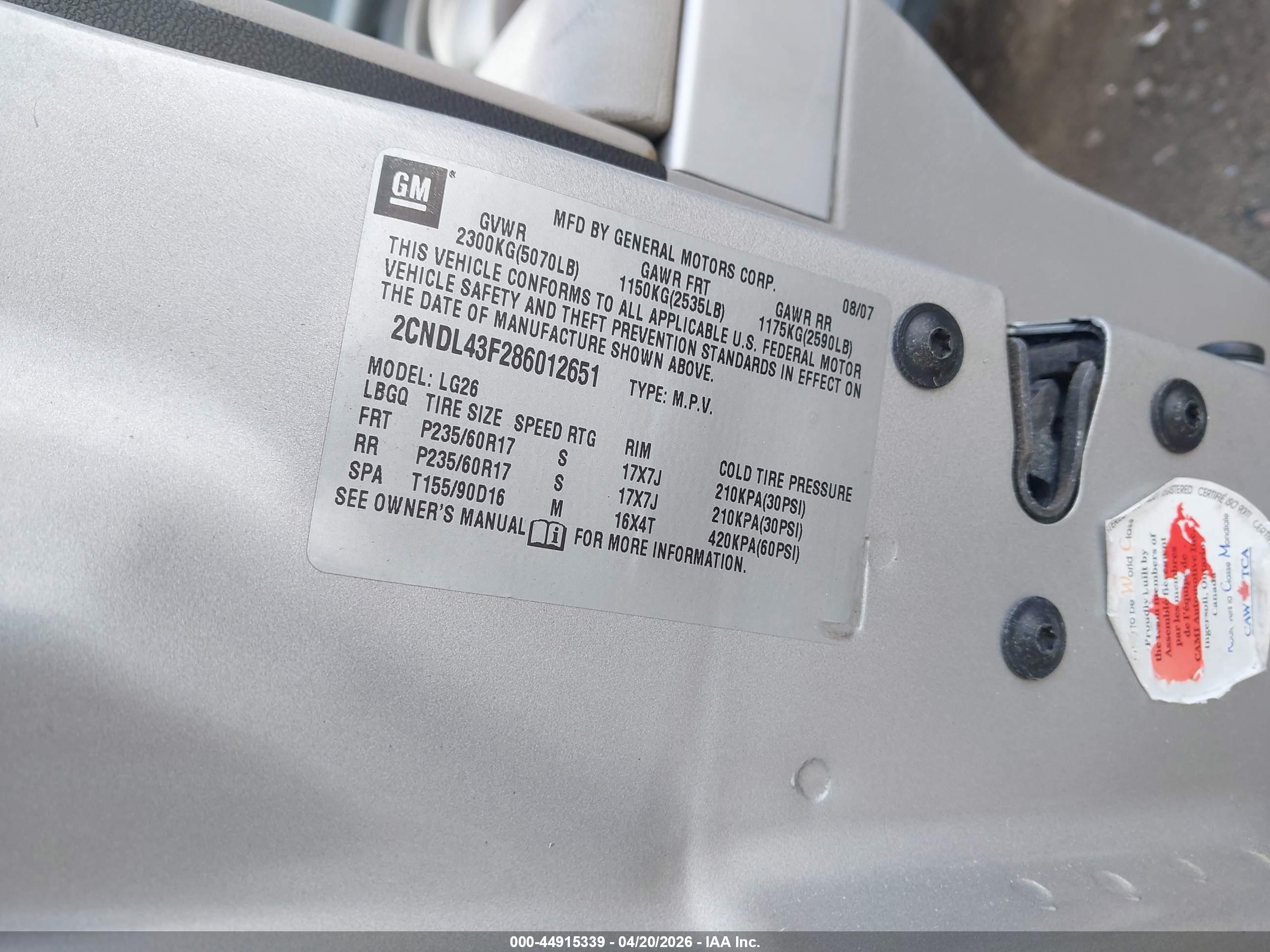 CHEVROLET EQUINOX image 9