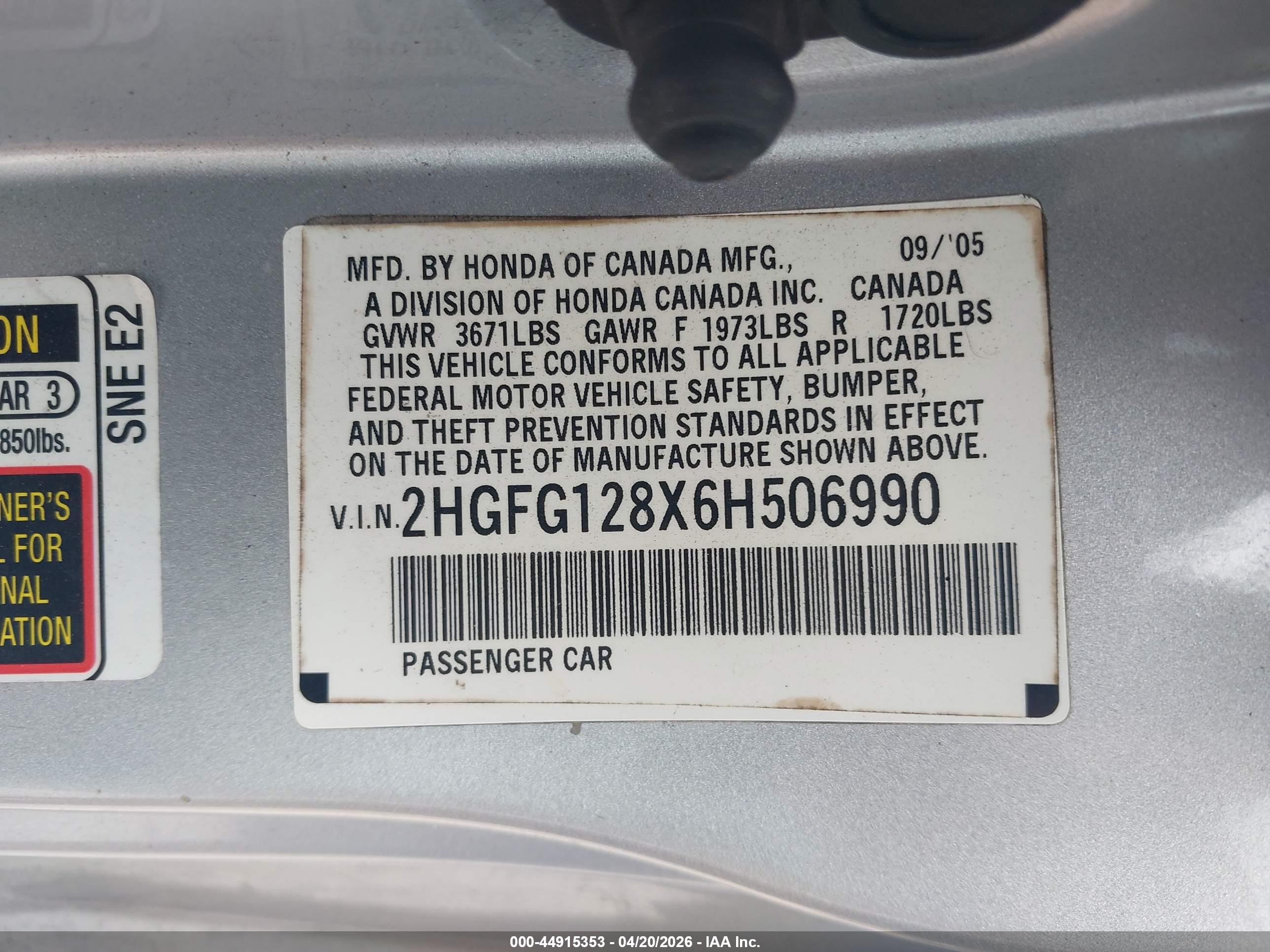 HONDA CIVIC image 9