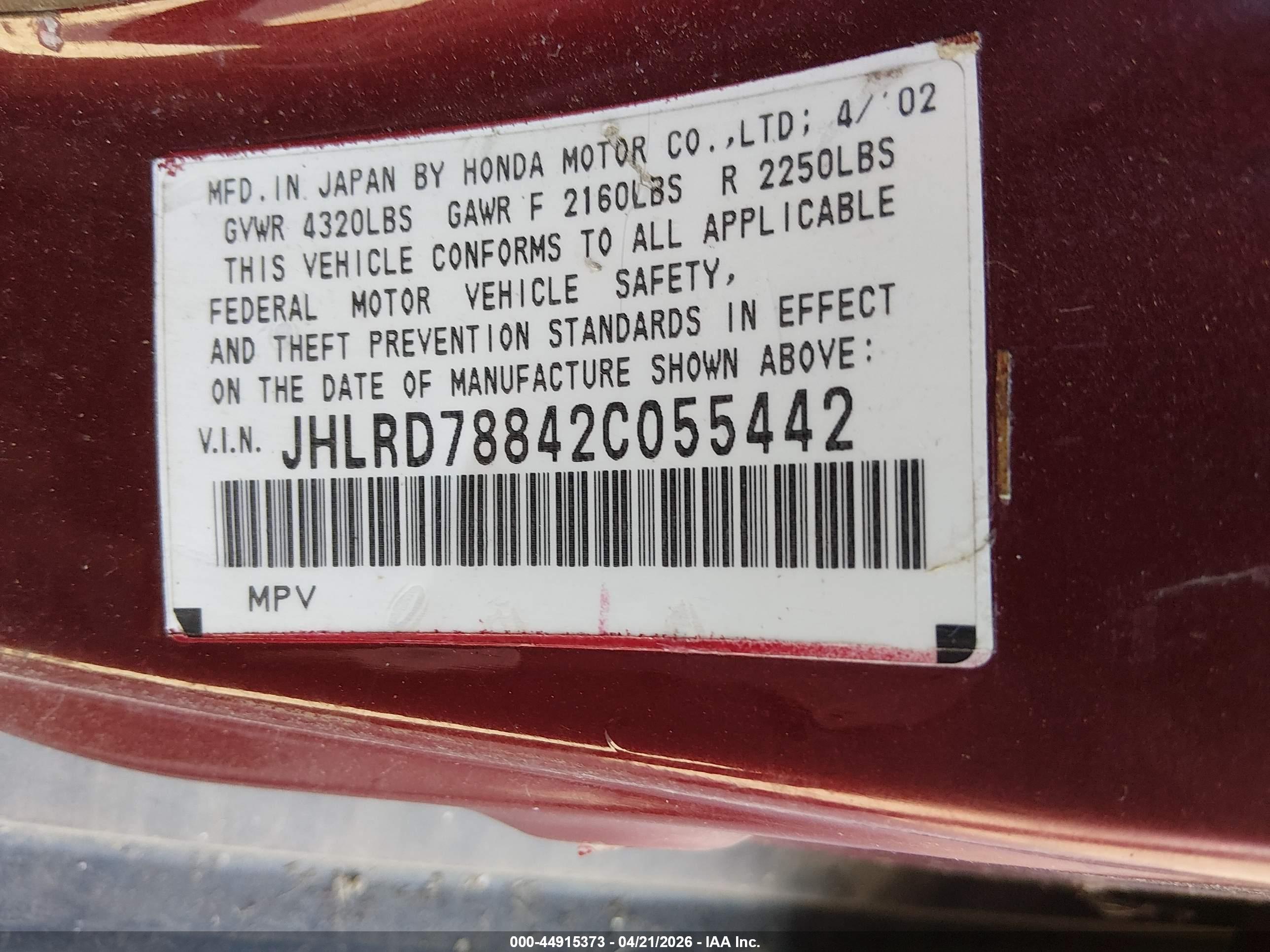 HONDA CR-V image 9