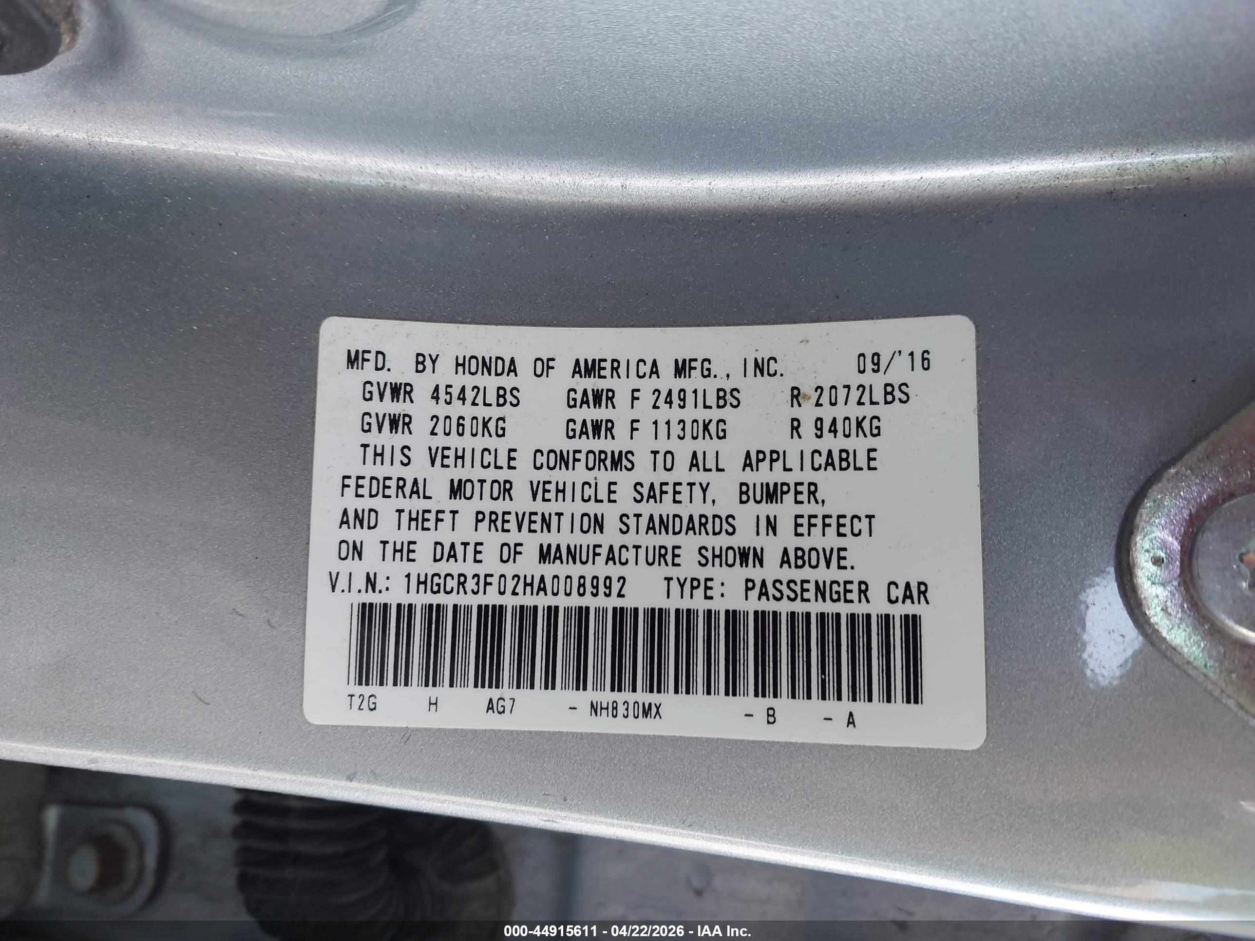 HONDA ACCORD image 9