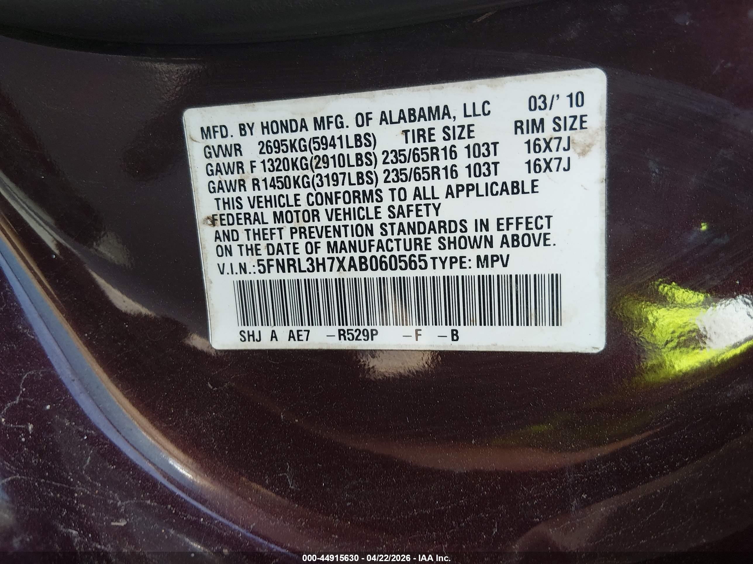 HONDA ODYSSEY image 9