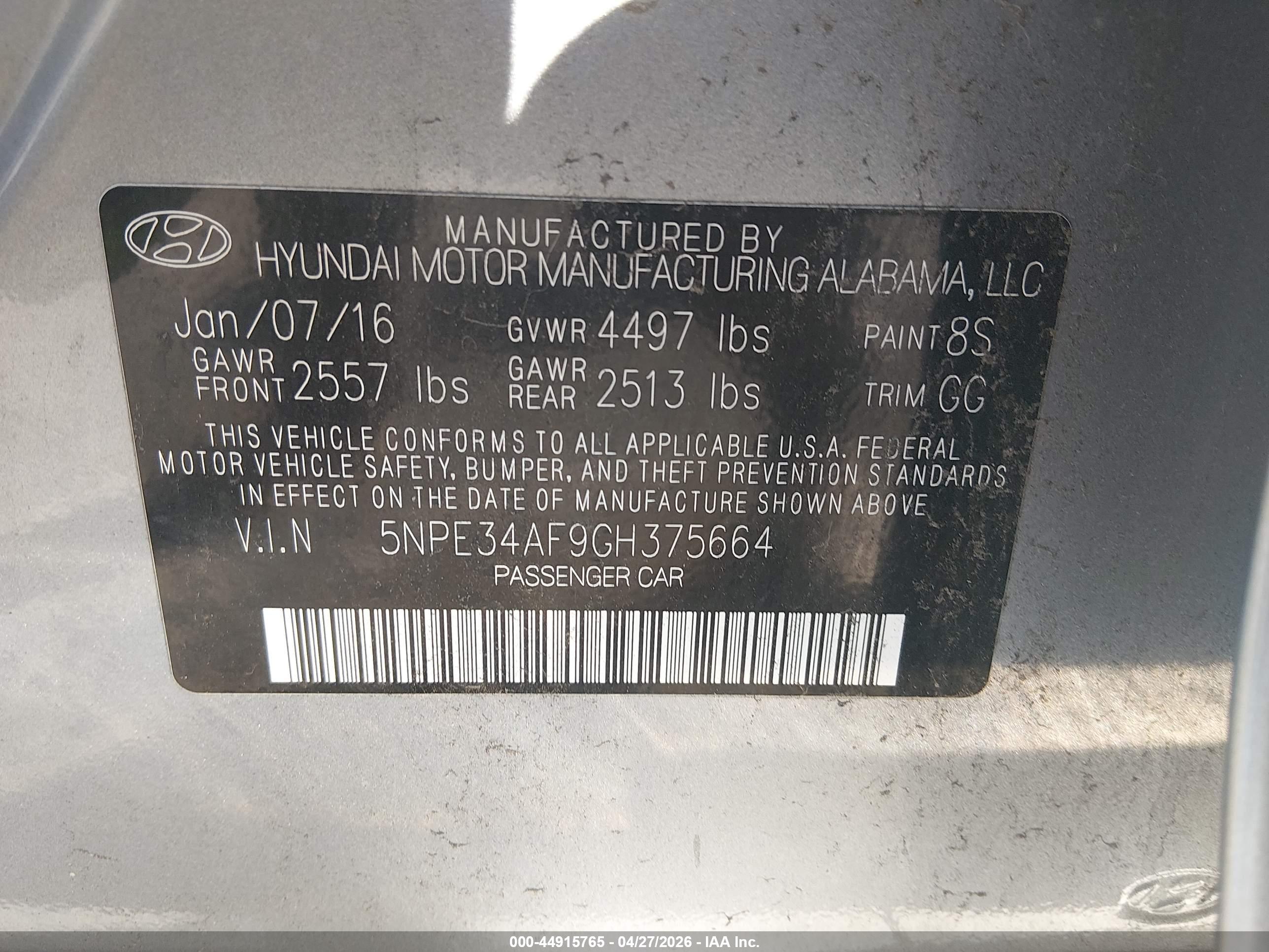 HYUNDAI SONATA image 9