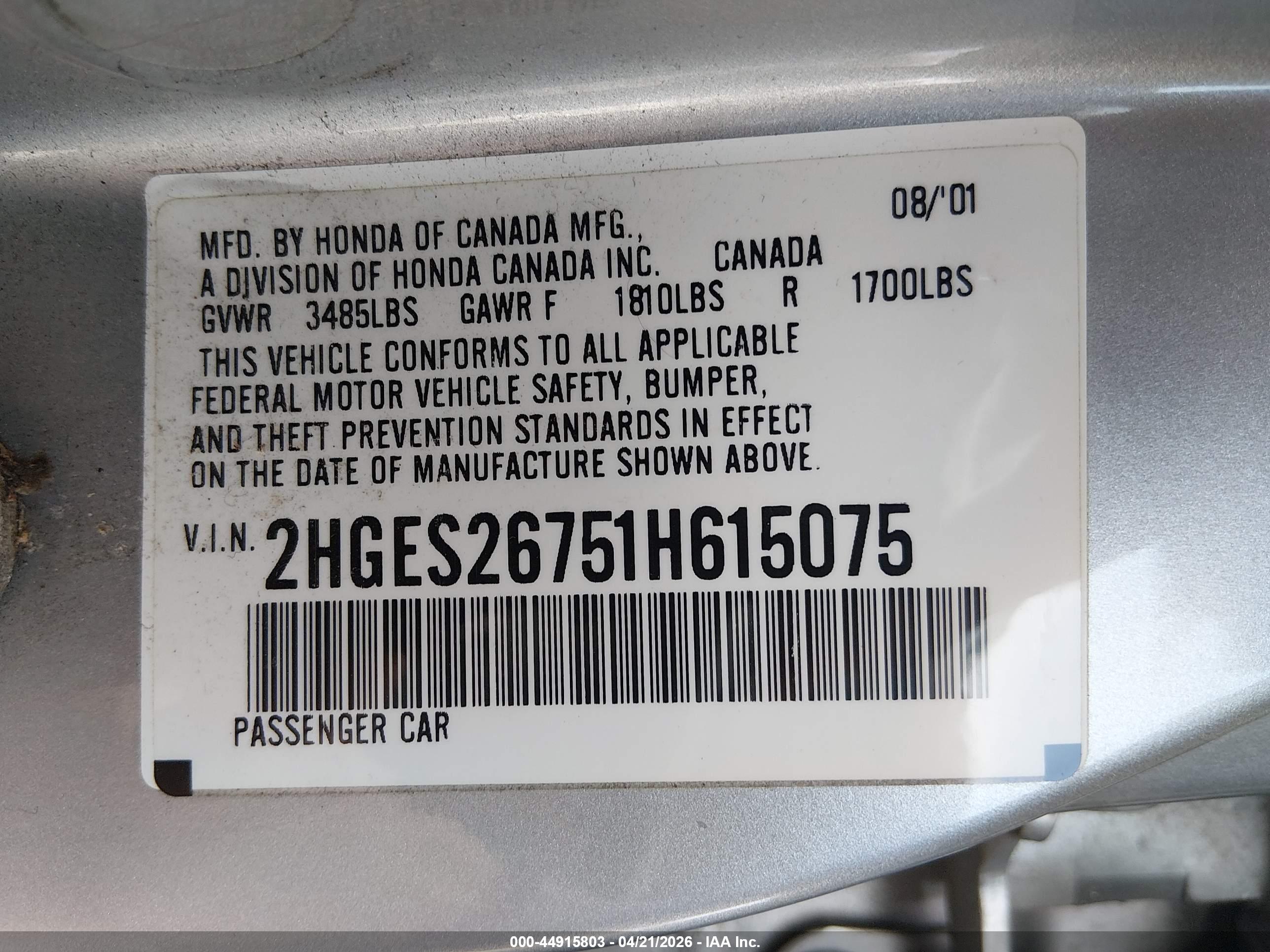 HONDA CIVIC image 9