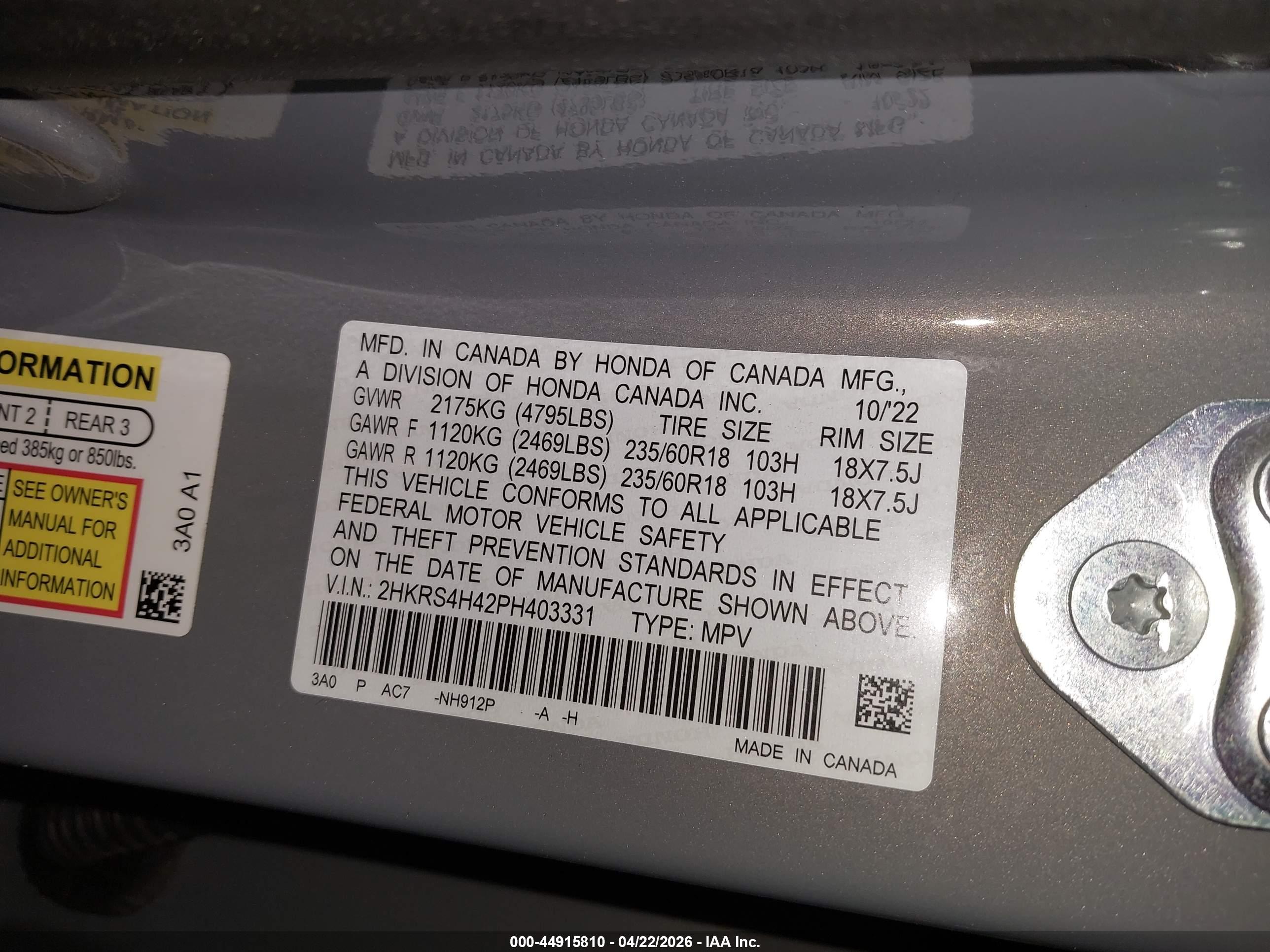 HONDA CR-V image 9