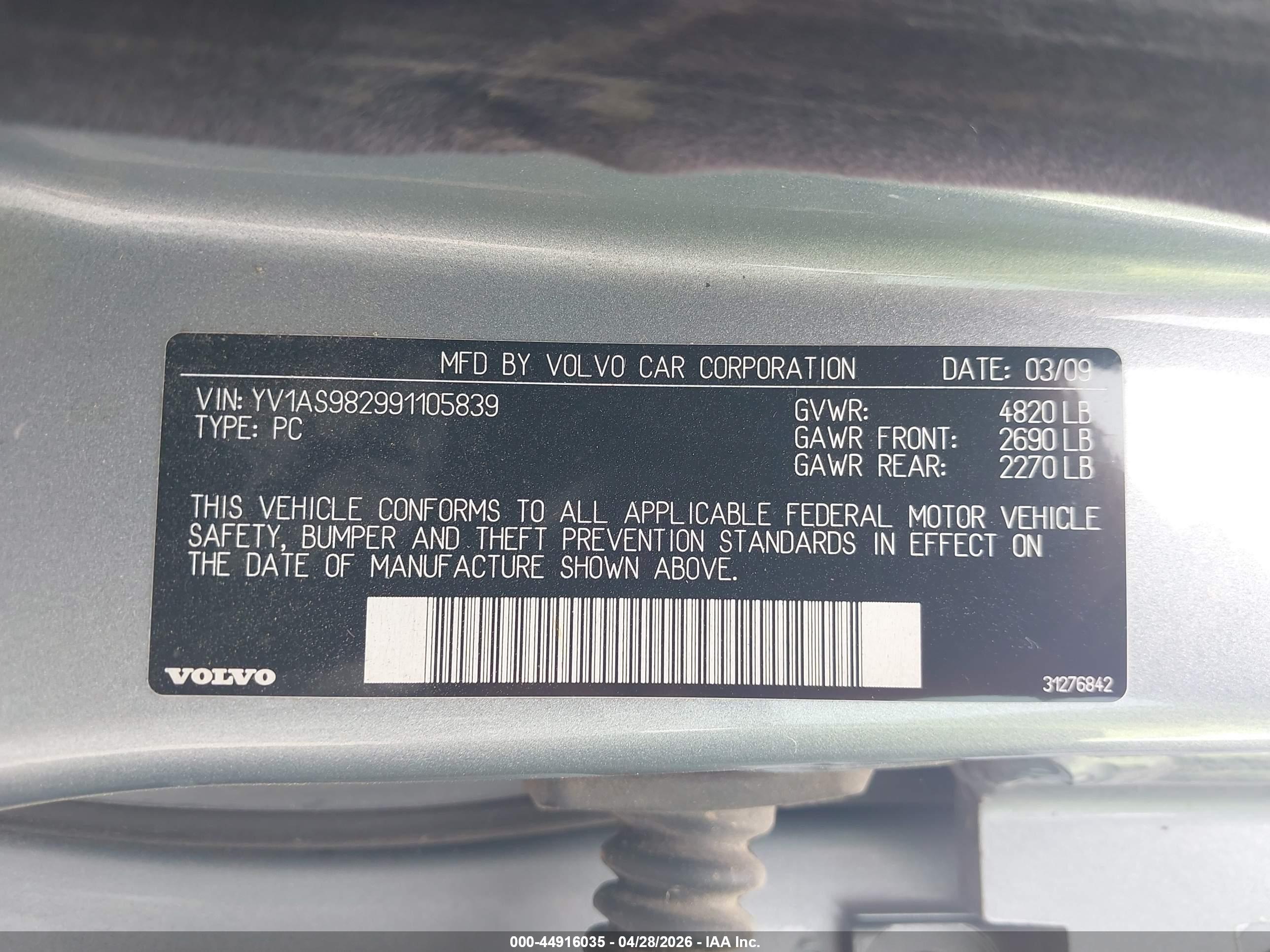 VOLVO S80 image 9