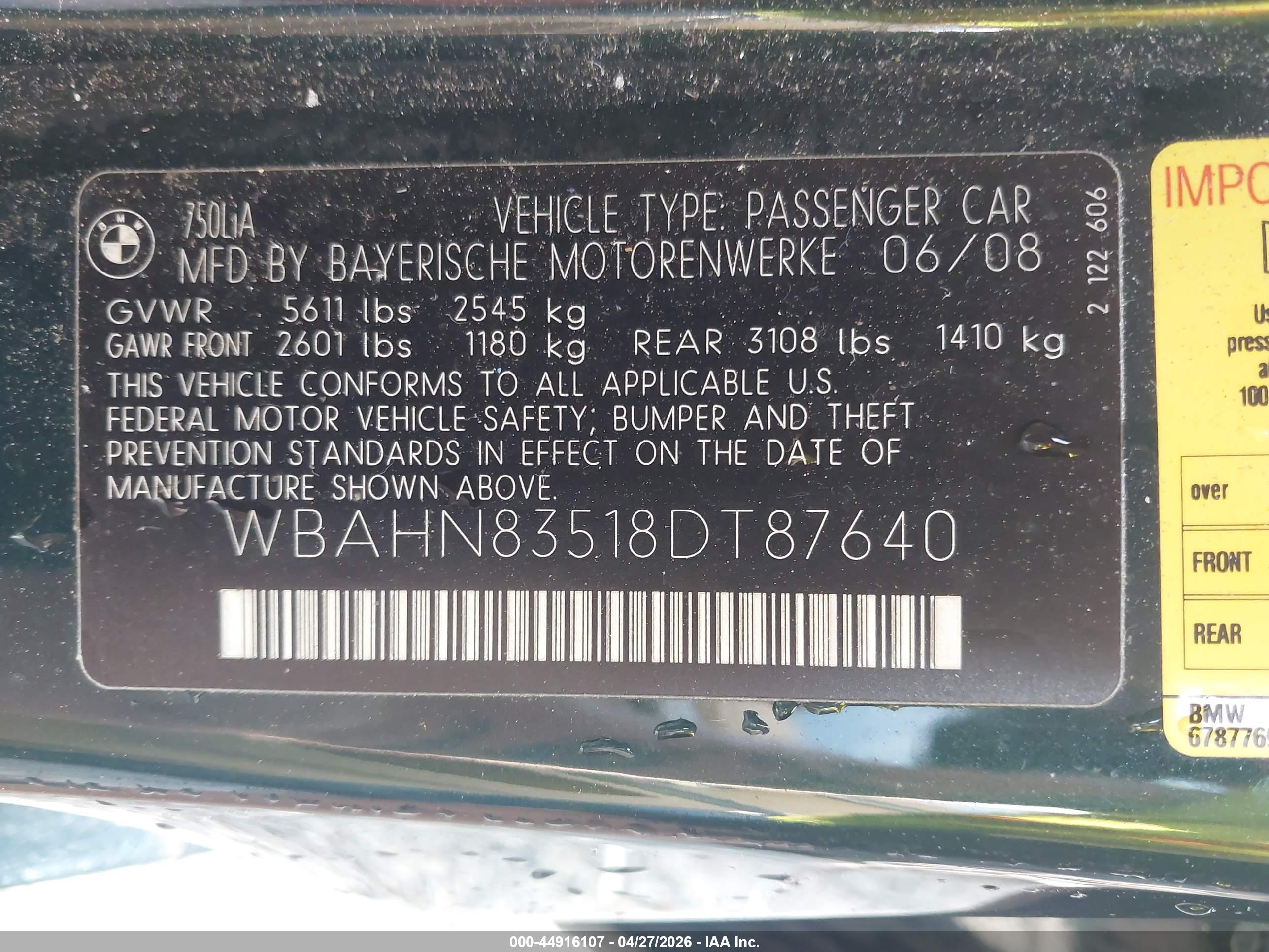 BMW 750LI image 9