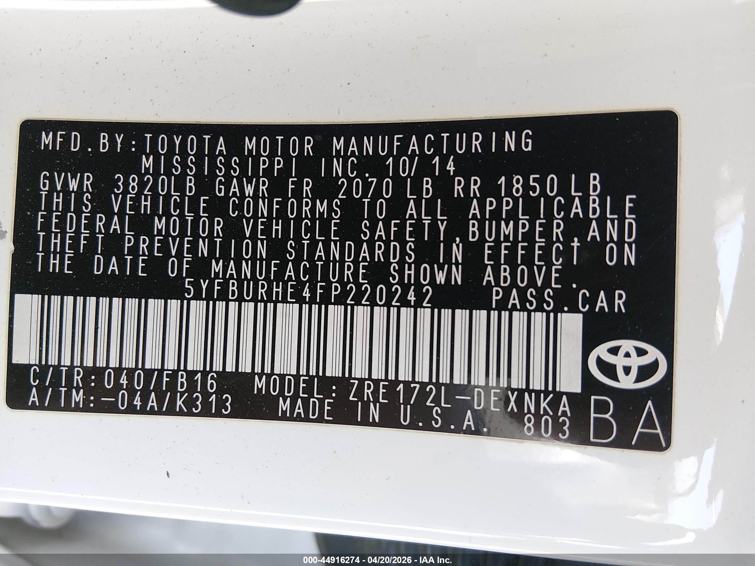 TOYOTA COROLLA image 9