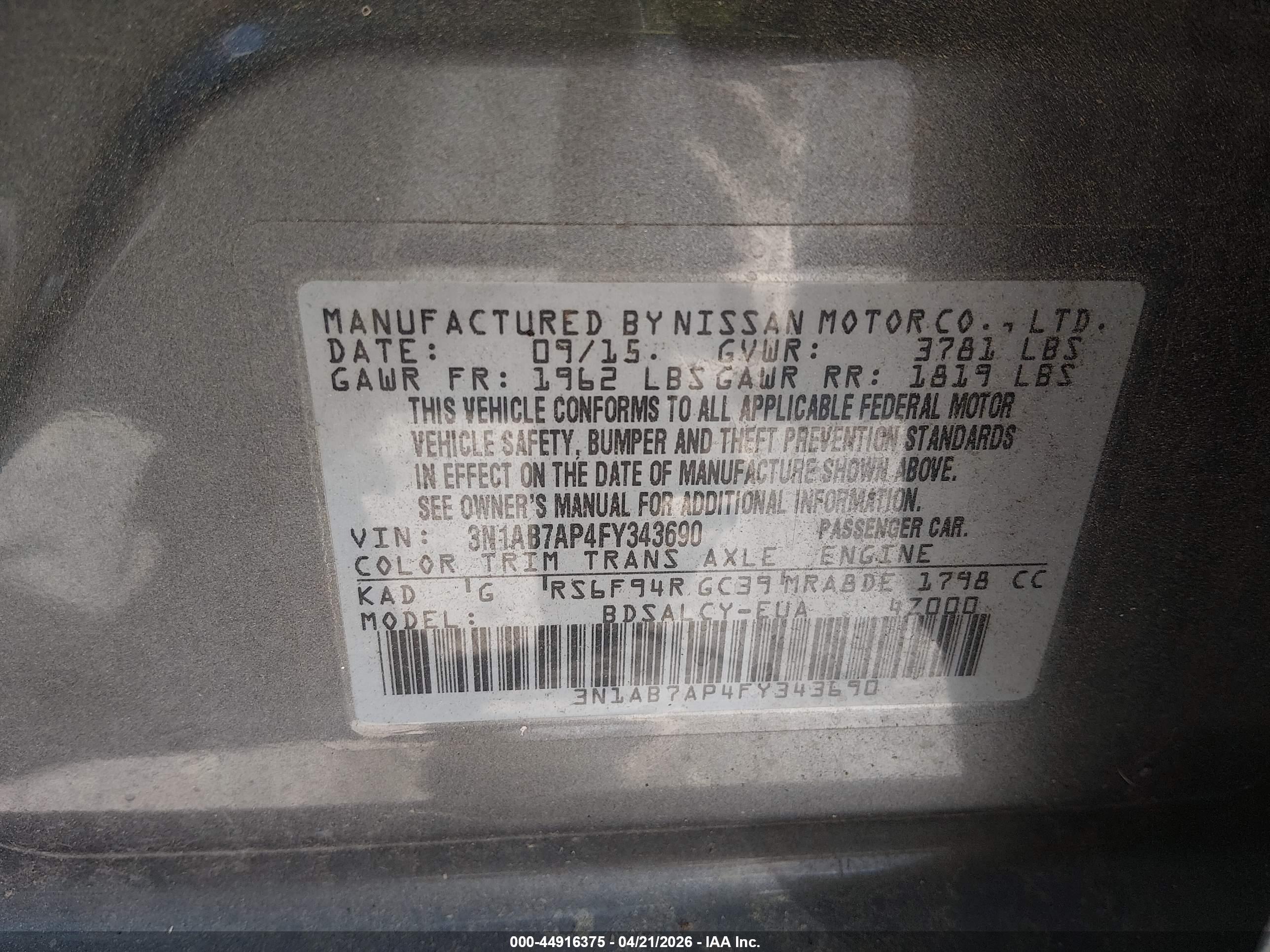 NISSAN SENTRA image 9