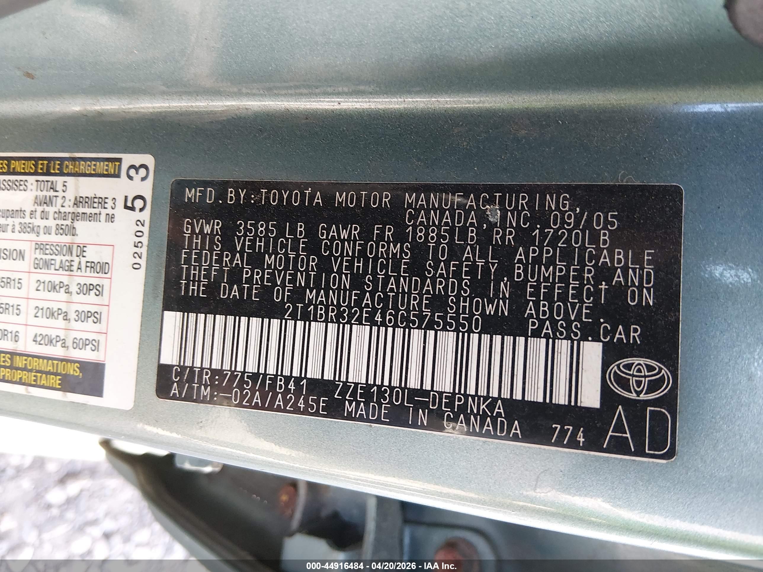 TOYOTA COROLLA image 9