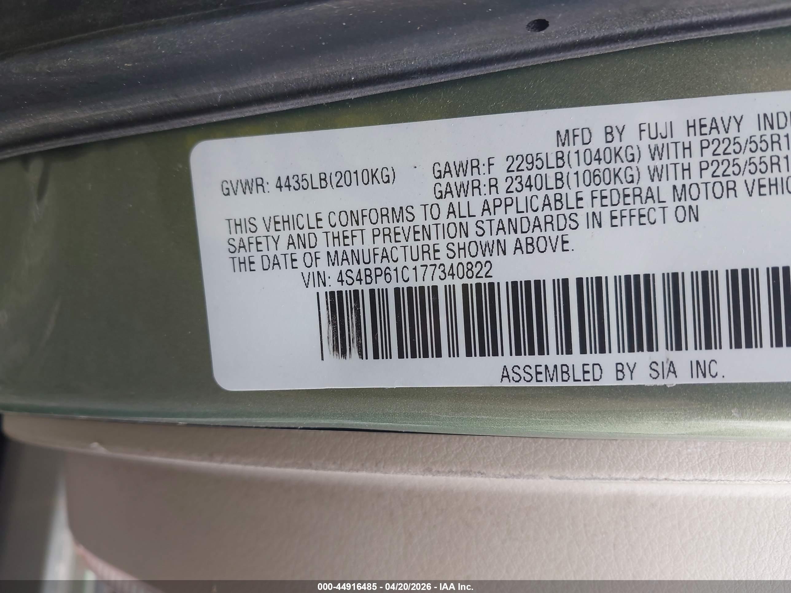SUBARU OUTBACK image 9