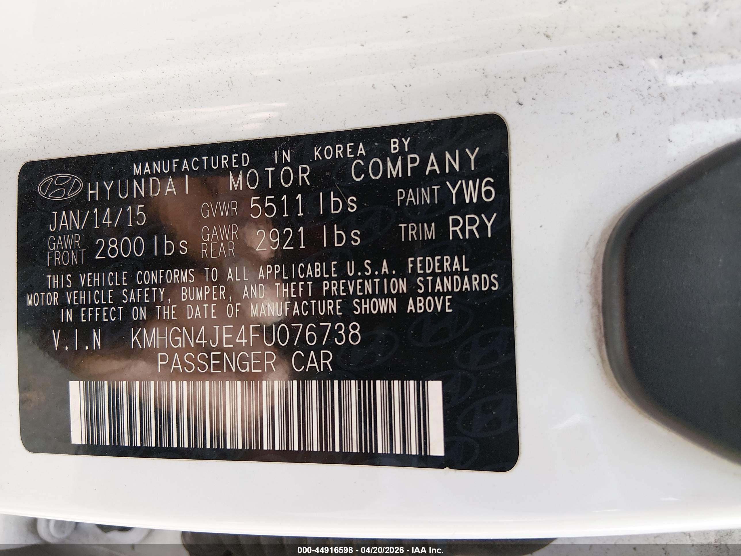 HYUNDAI GENESIS image 9