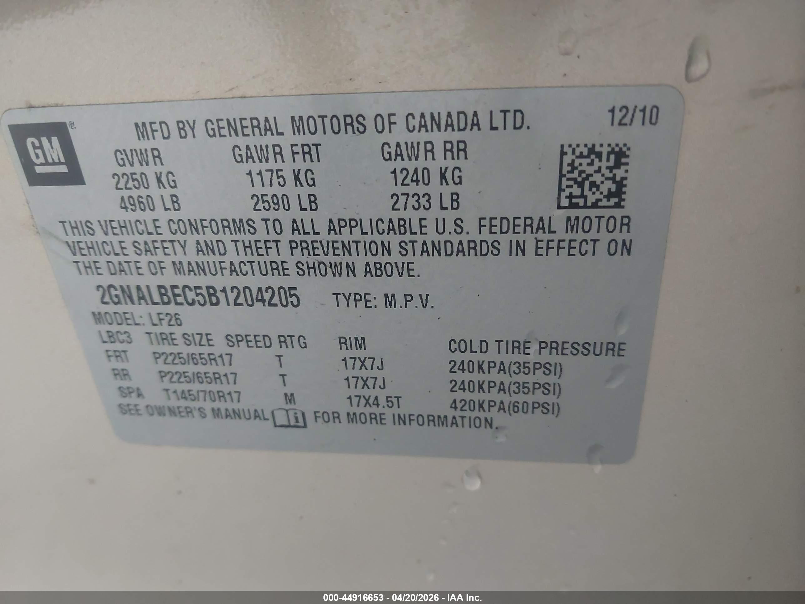 CHEVROLET EQUINOX image 9