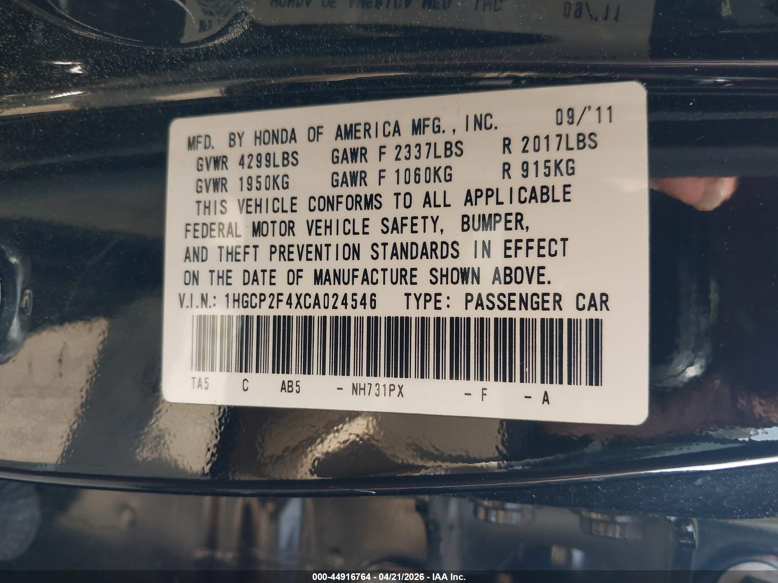 HONDA ACCORD image 9