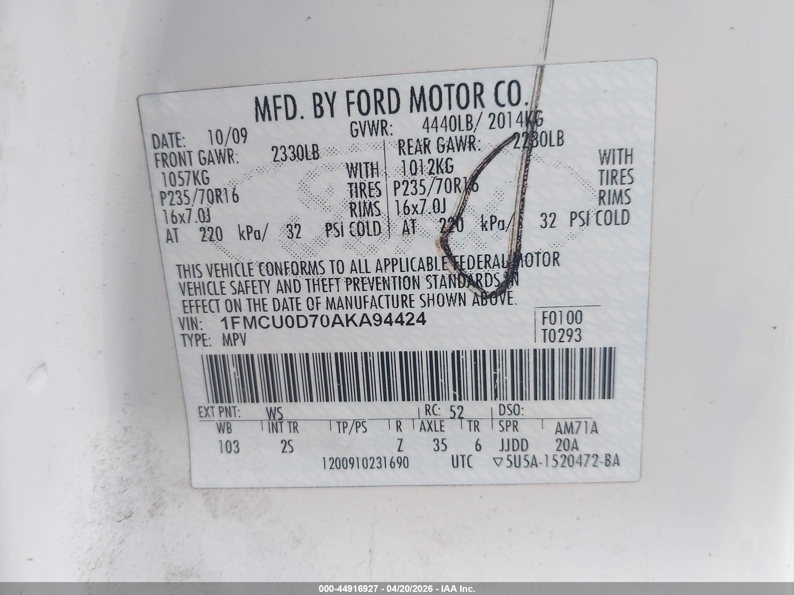 FORD ESCAPE image 9