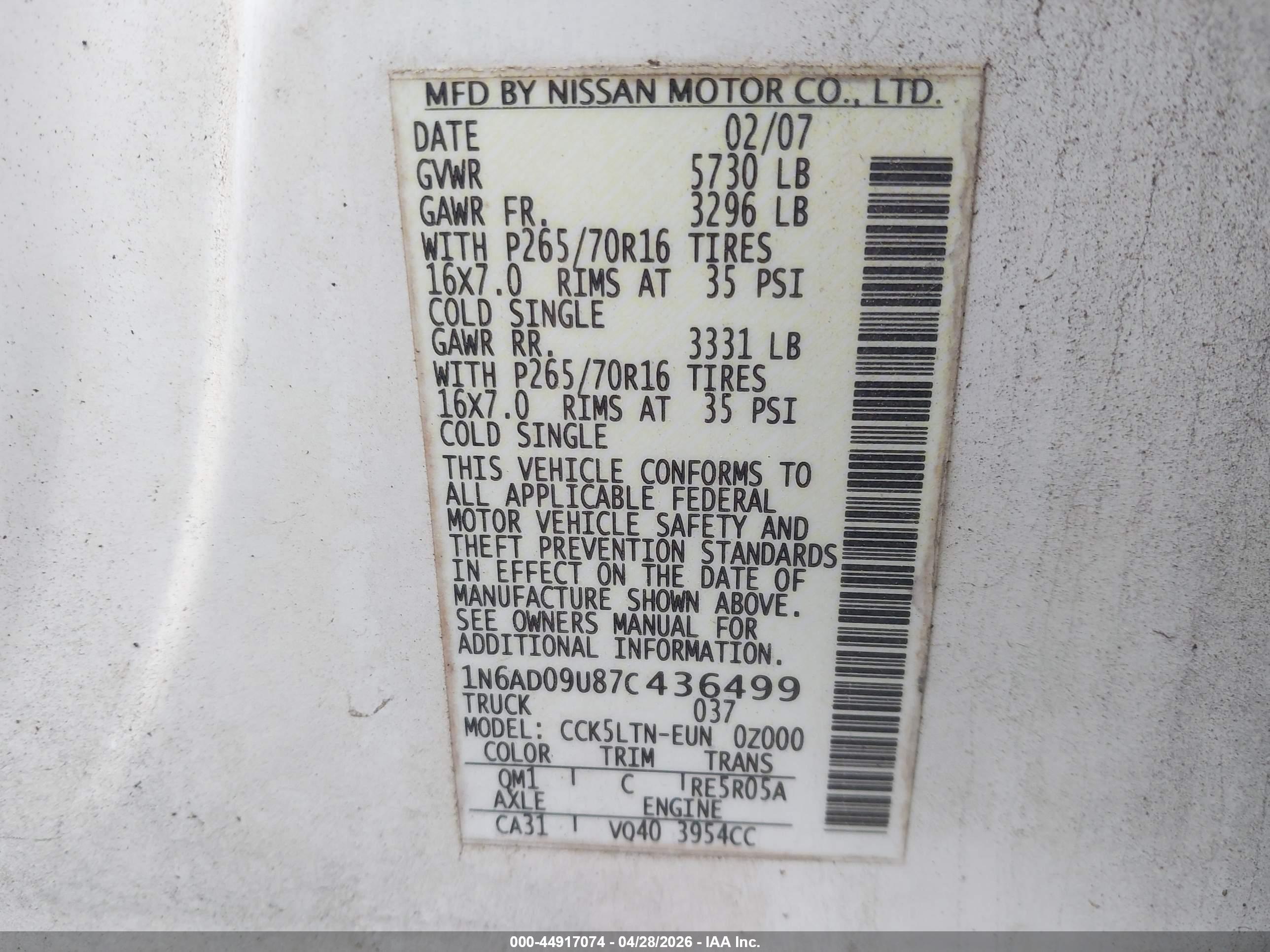 NISSAN FRONTIER image 9