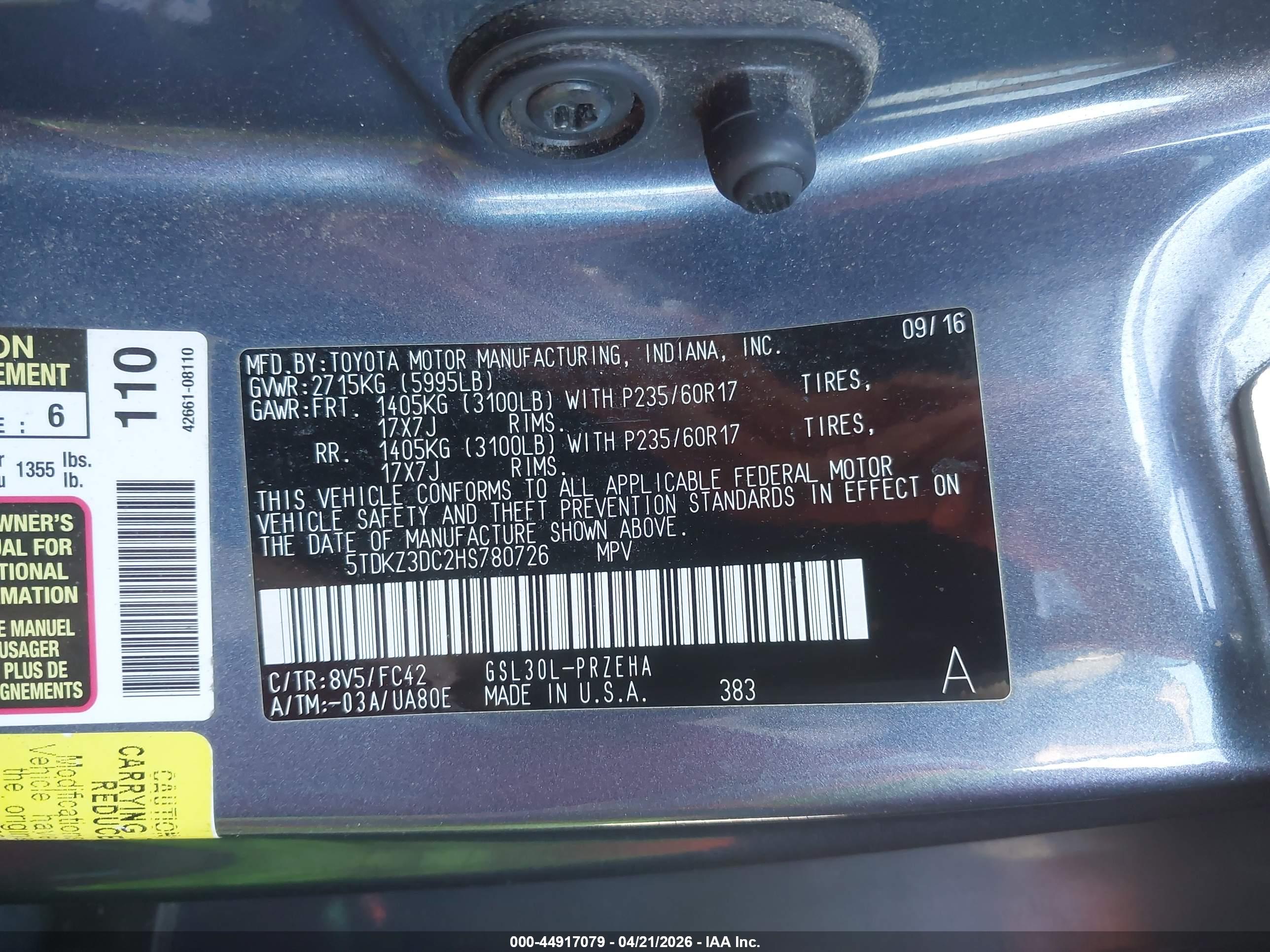 TOYOTA SIENNA image 9