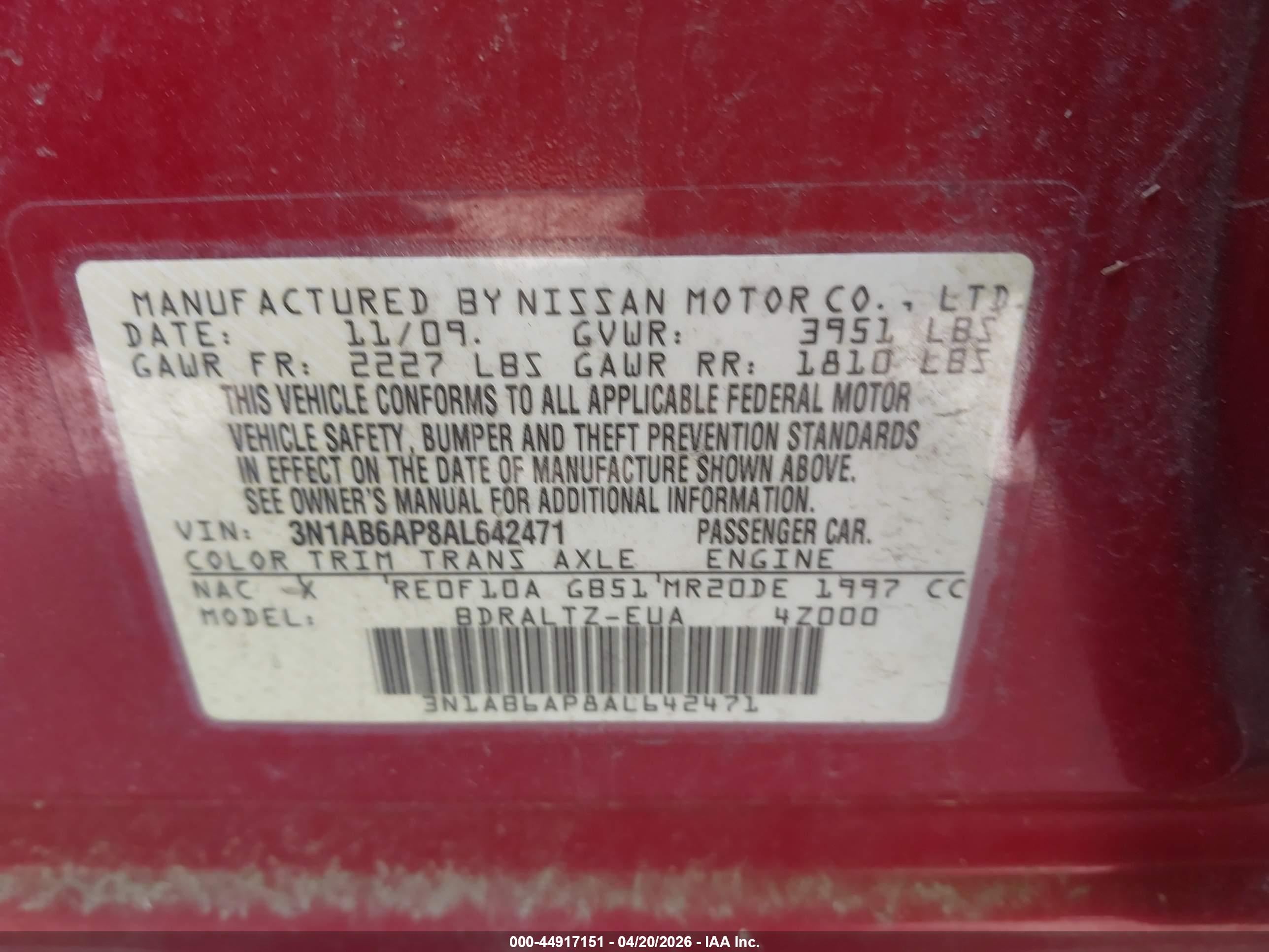 NISSAN SENTRA image 9