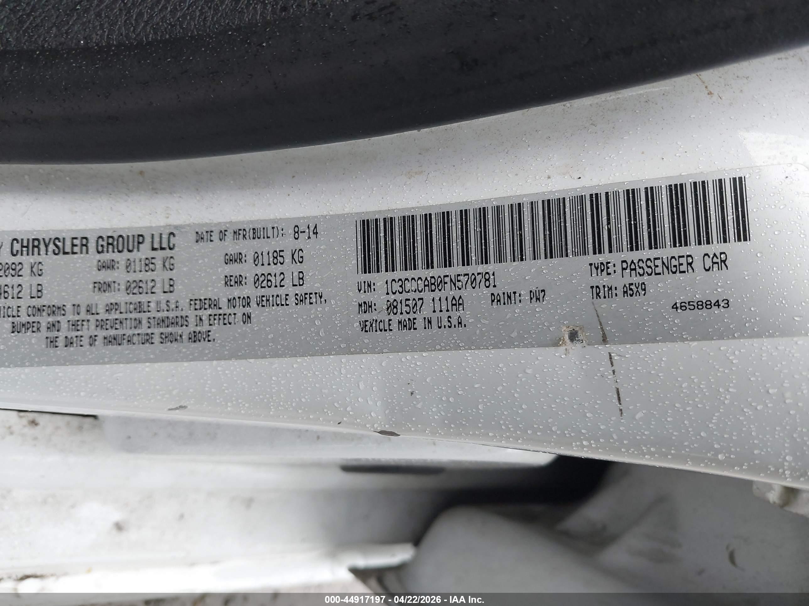 CHRYSLER 200 image 9