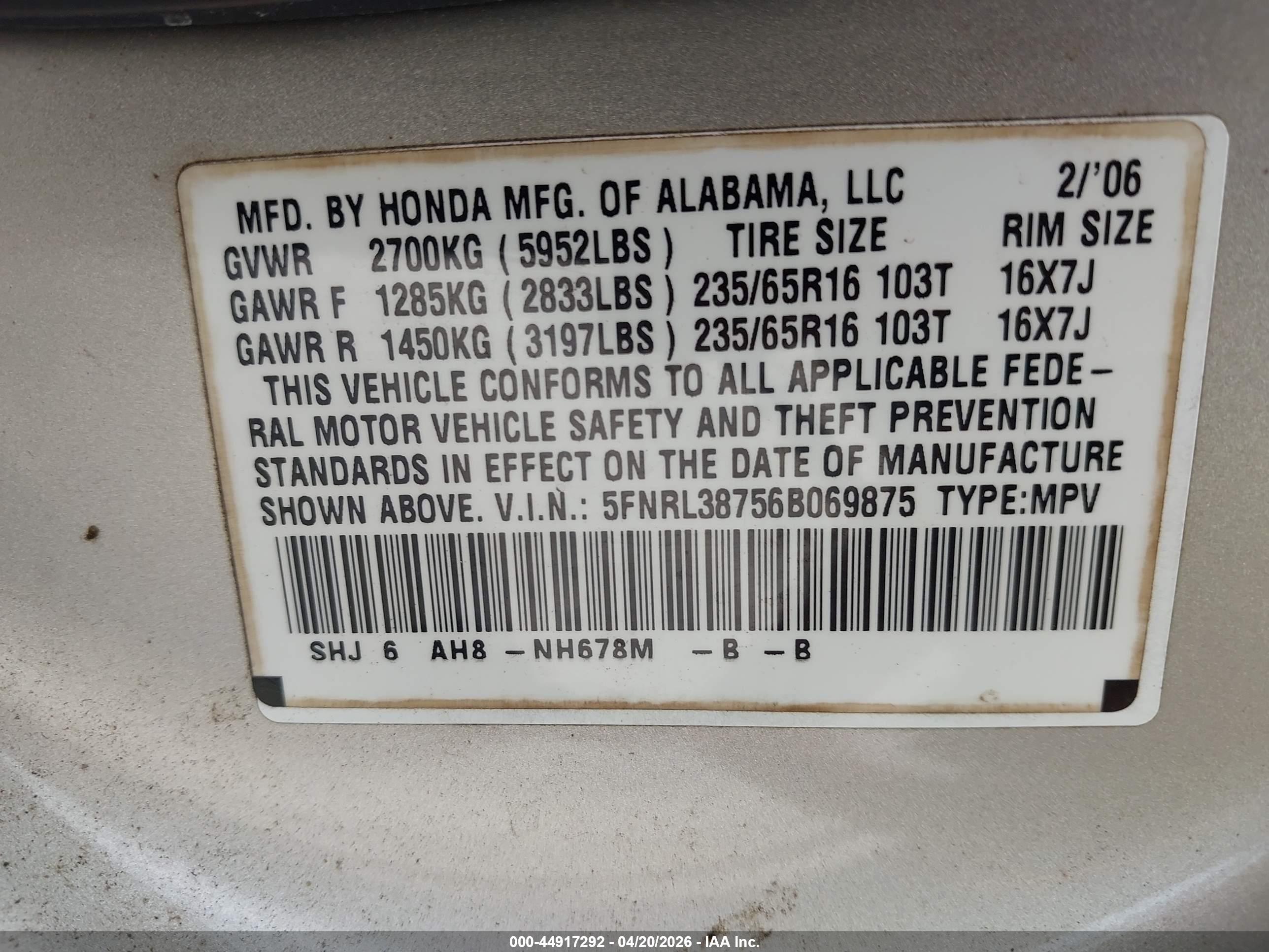 HONDA ODYSSEY image 9