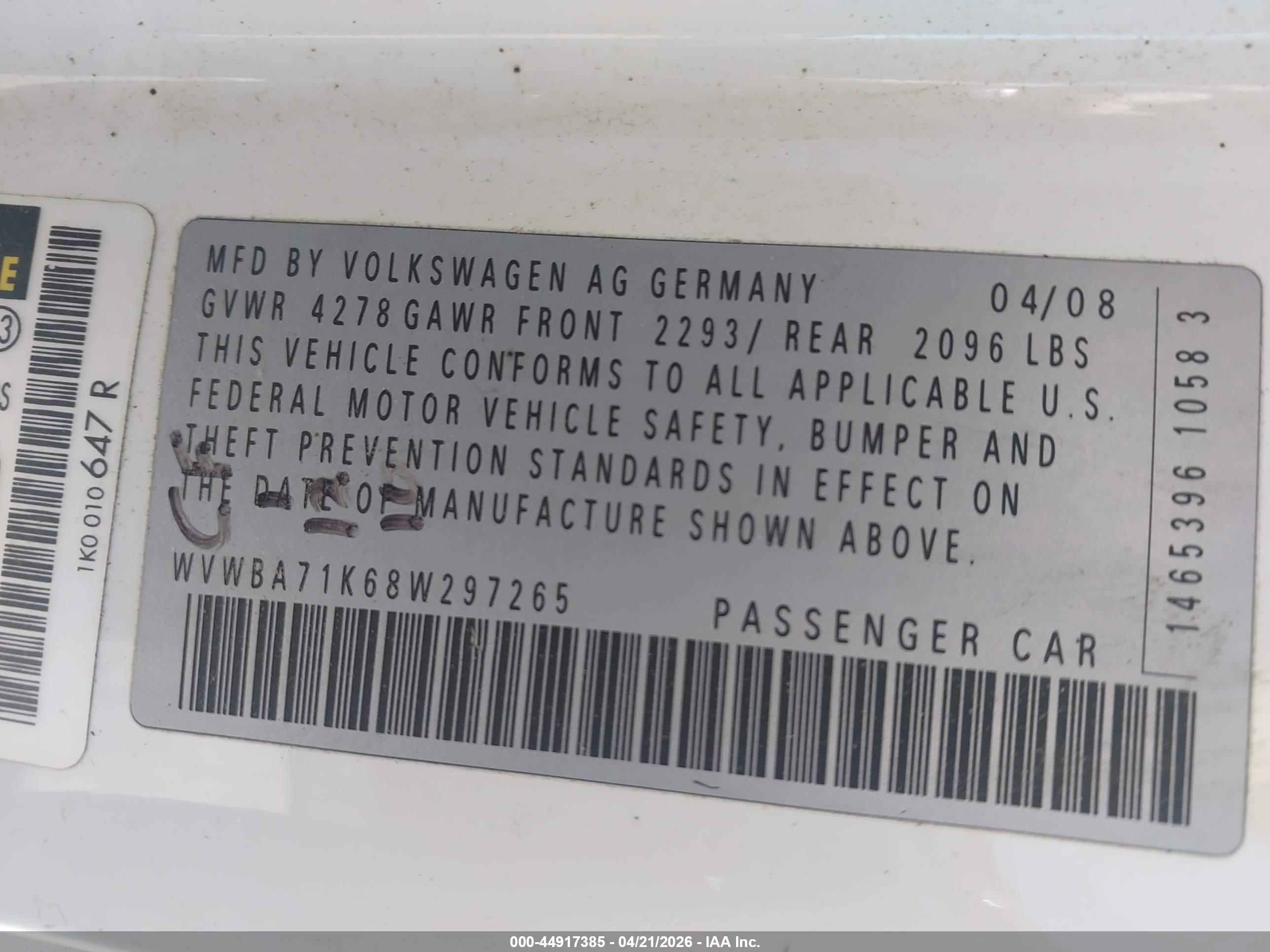 VOLKSWAGEN RABBIT image 9