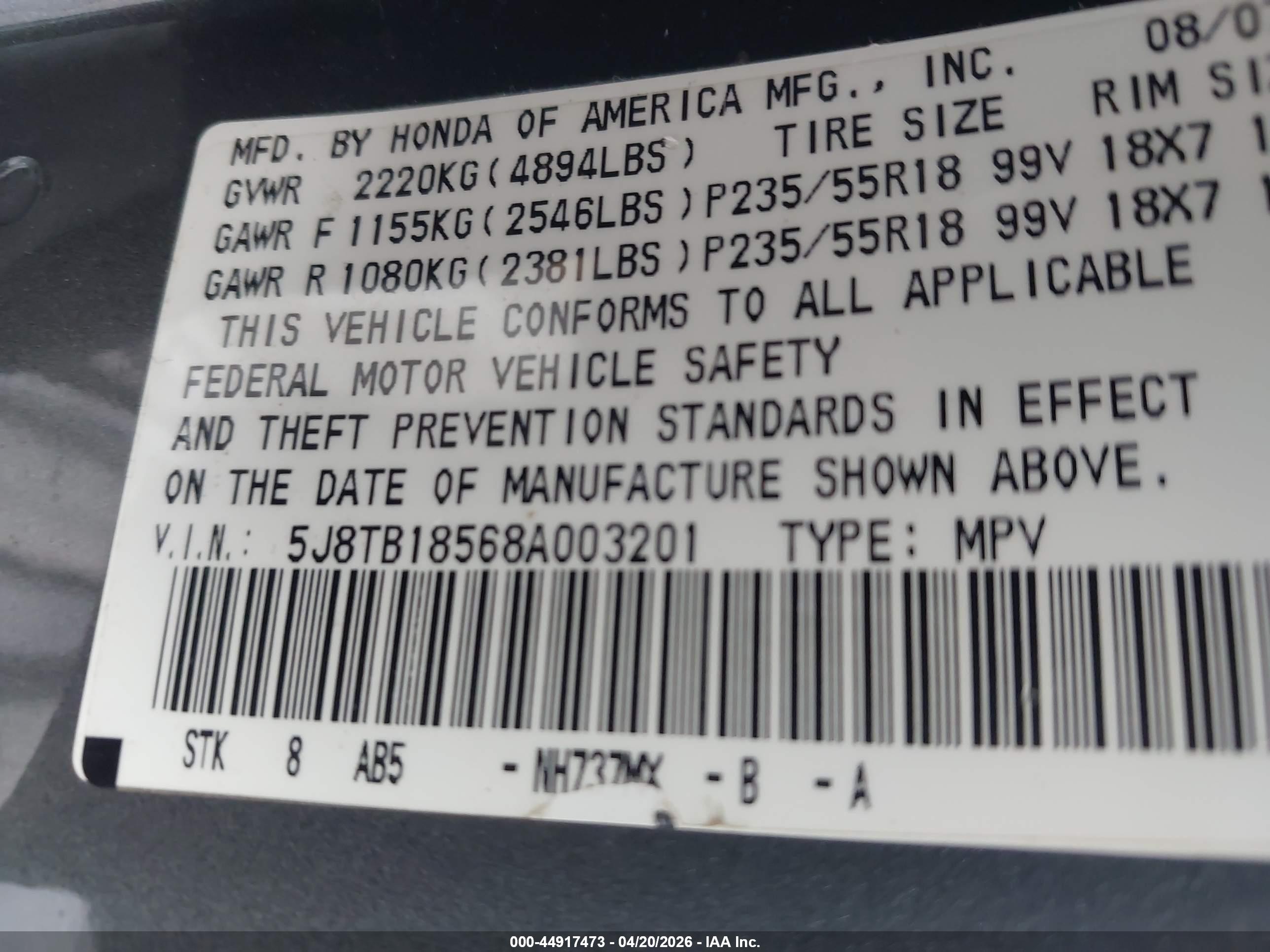 ACURA RDX image 9