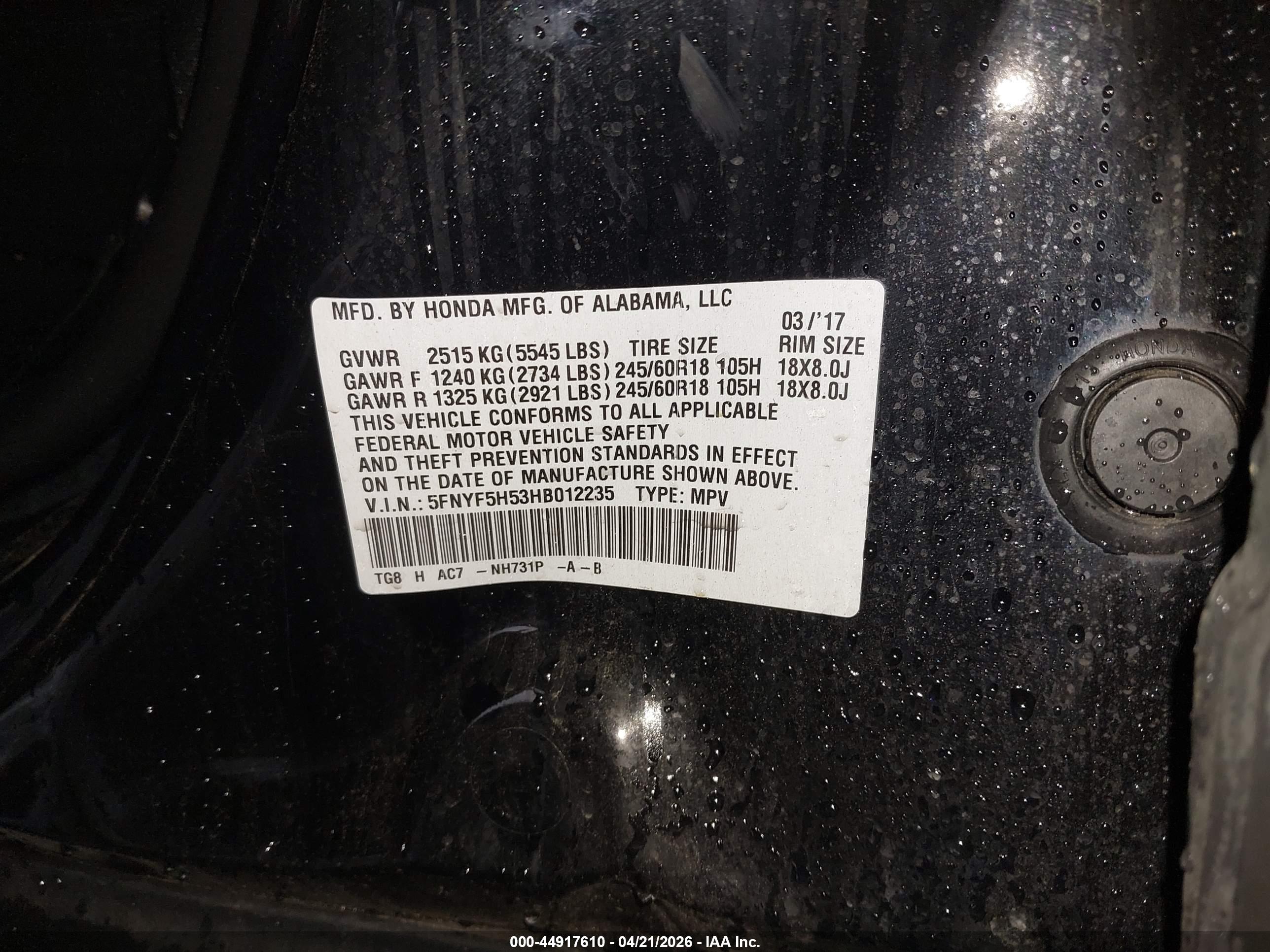 HONDA PILOT image 9