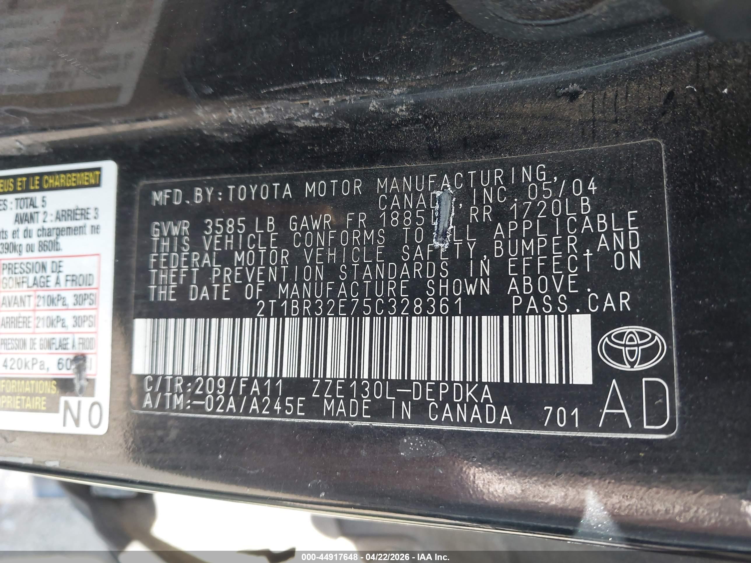 TOYOTA COROLLA image 9