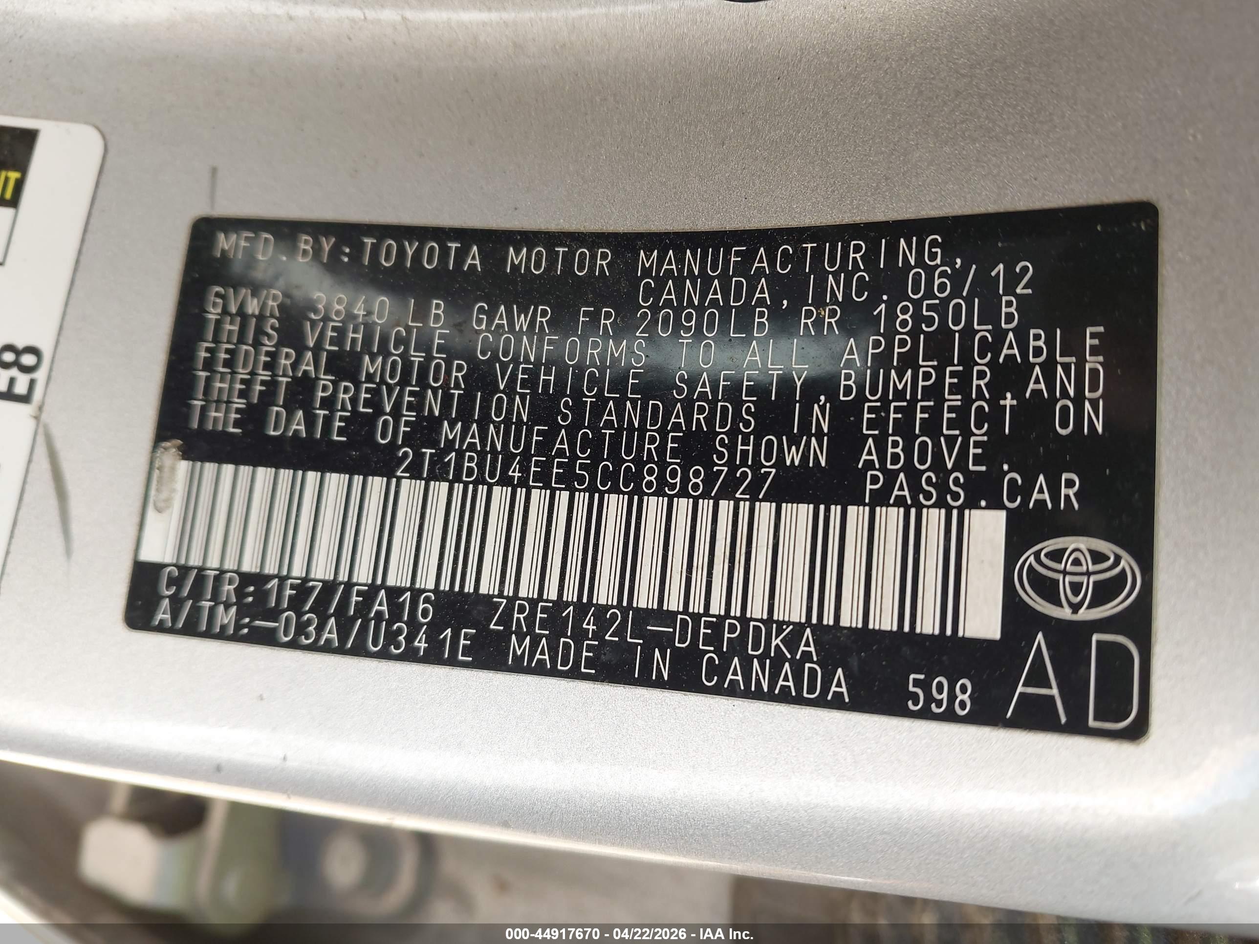 TOYOTA COROLLA image 9