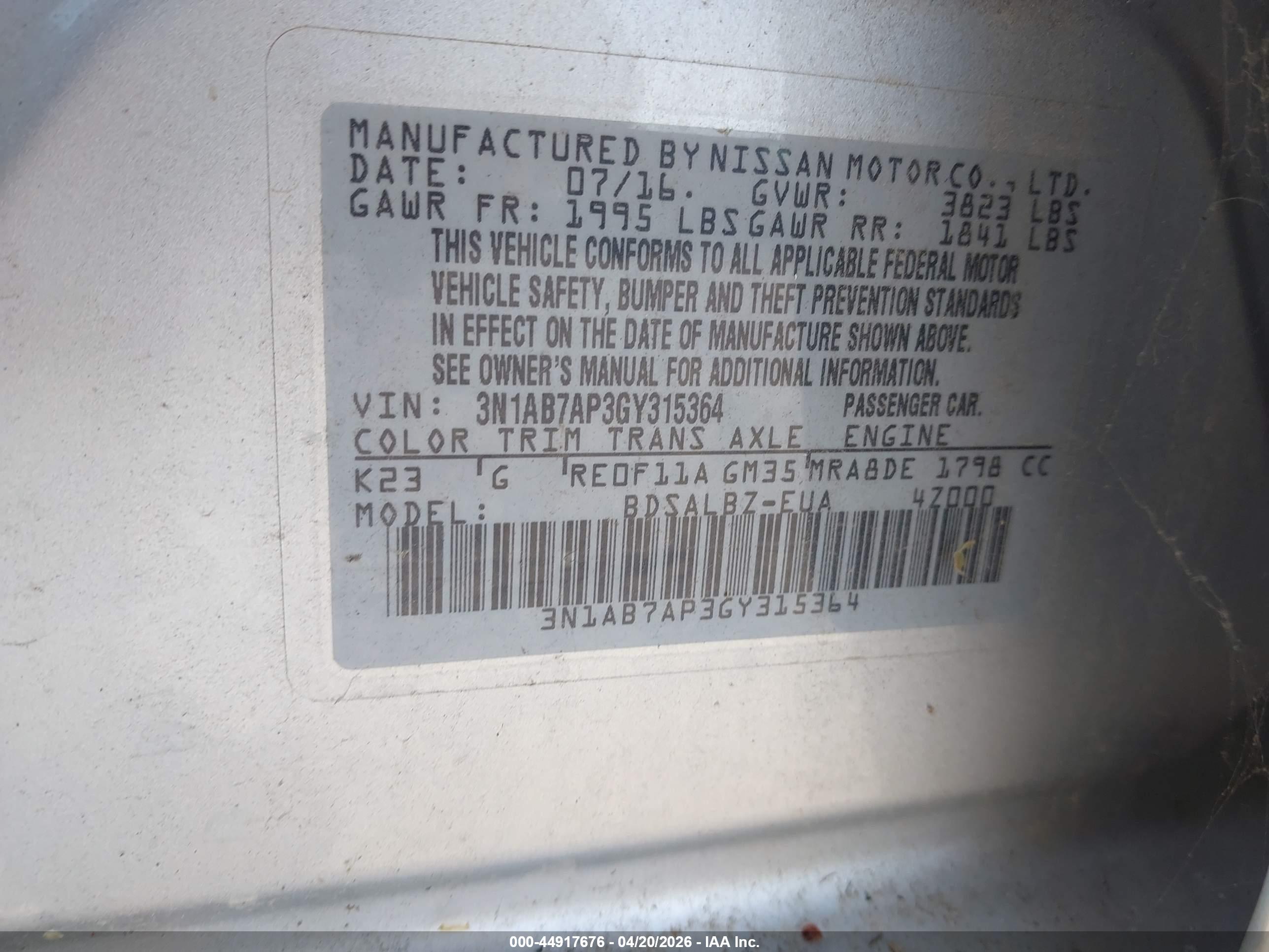 NISSAN SENTRA image 9