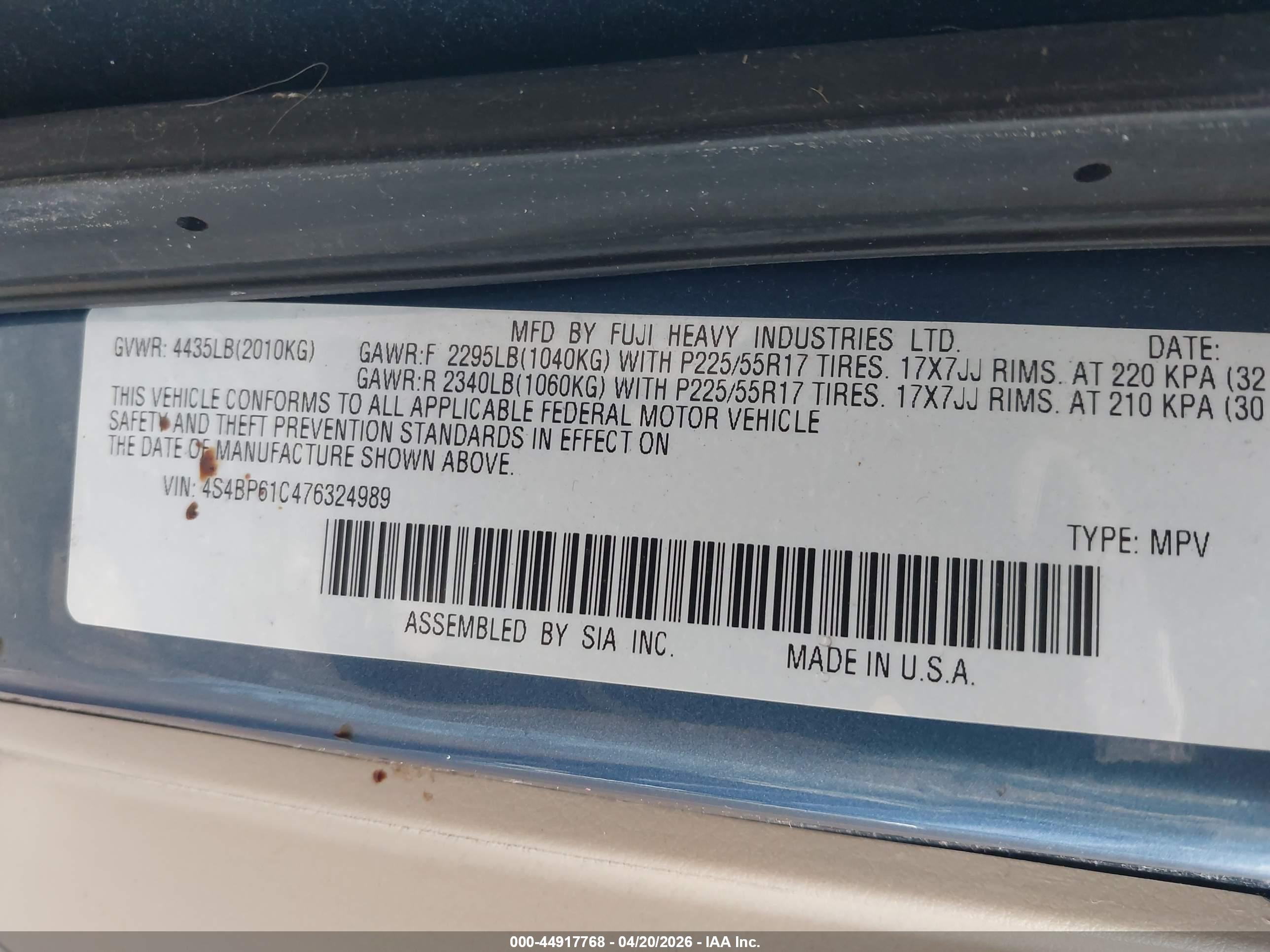 SUBARU OUTBACK image 9