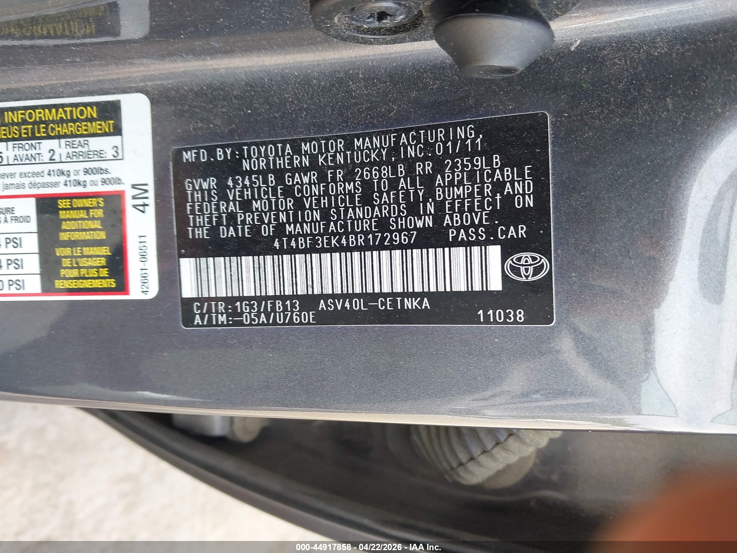 TOYOTA CAMRY image 9