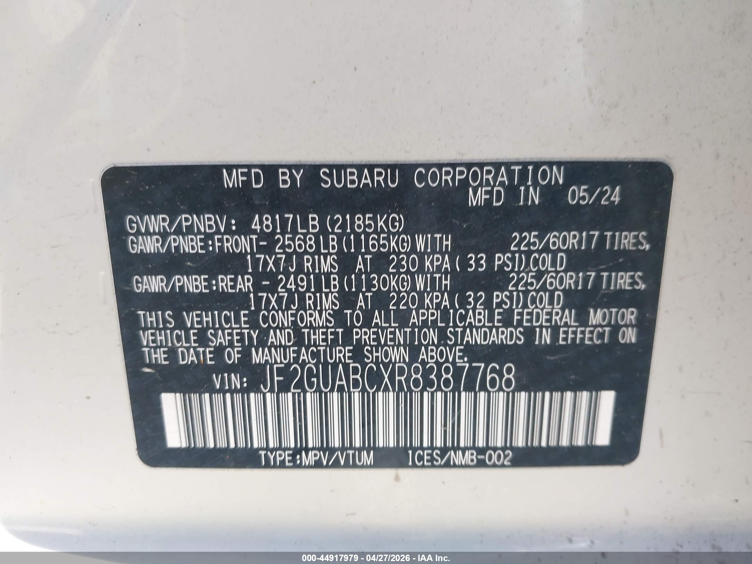 SUBARU CROSSTREK image 9