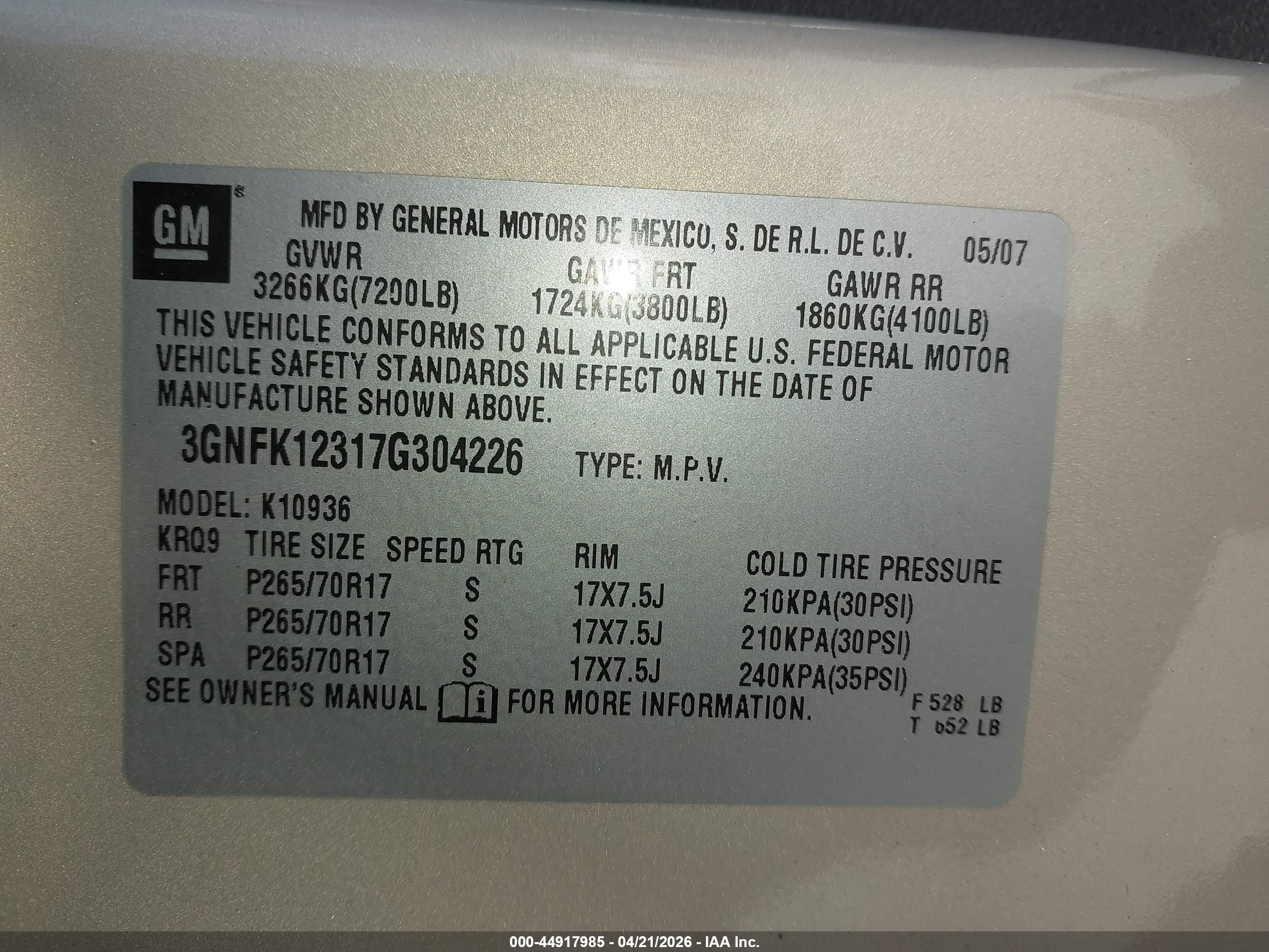 CHEVROLET AVALANCHE image 9