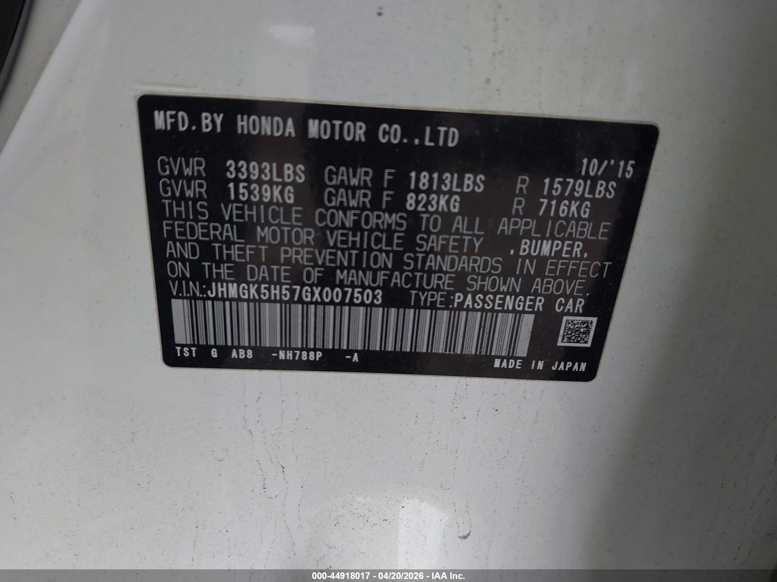HONDA FIT image 9
